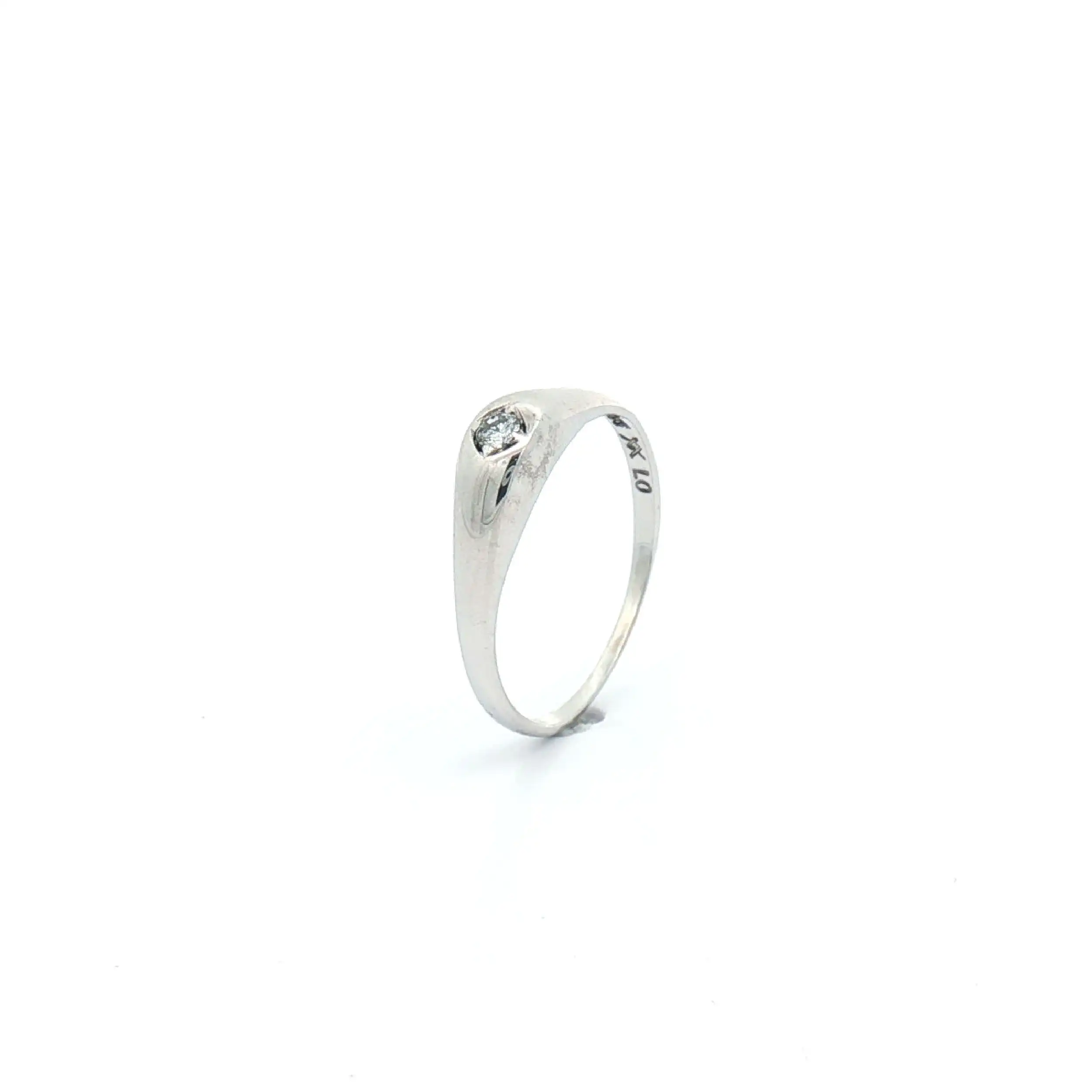 Ring Weißgold mit Brillant Ring Weißgold mit Brillant