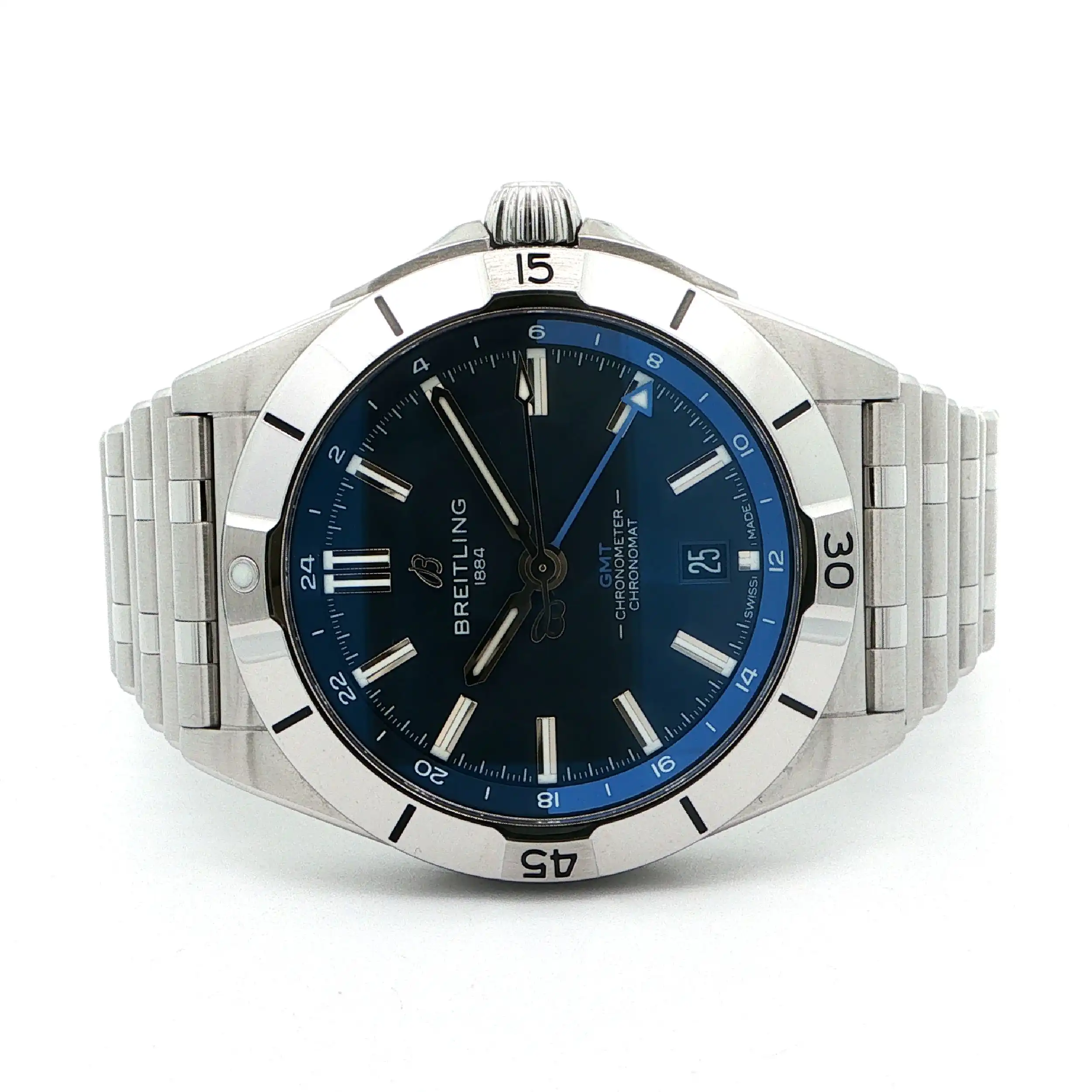 Herrenuhr Breitling Chronomat GMT 40 Sylt Edition Garantie bis 28.12.2027