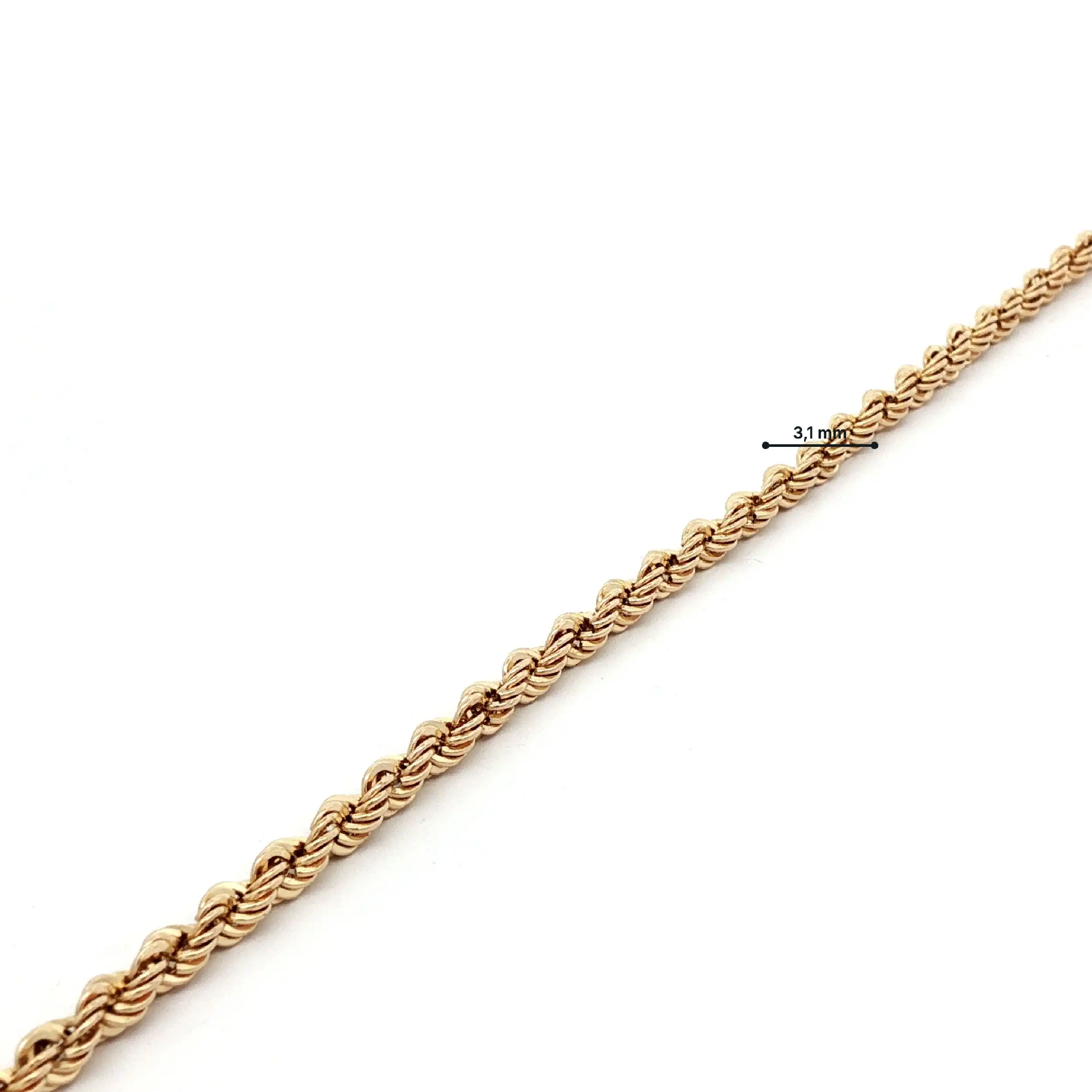 Kordelarmband Gelbgold