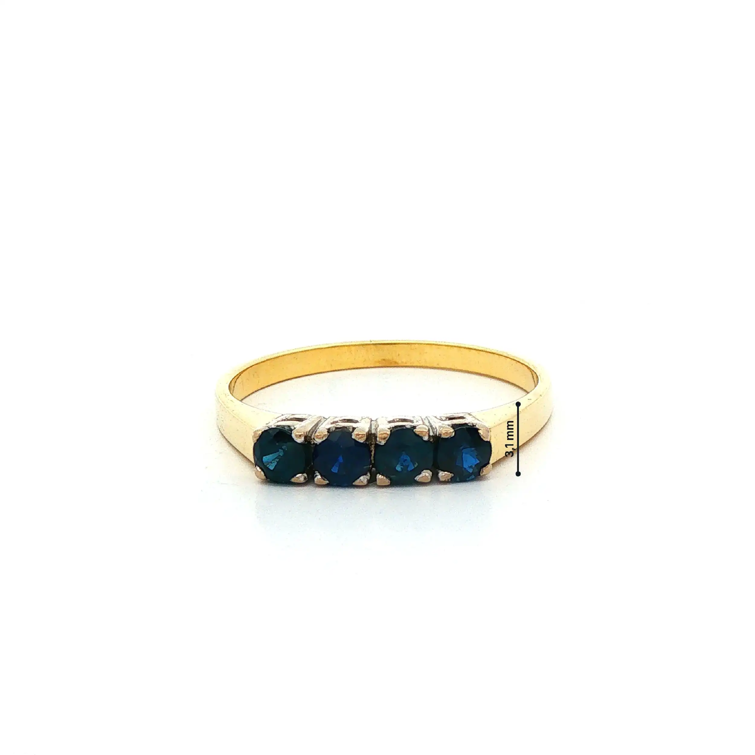 Ring Bicolor mit Saphiren