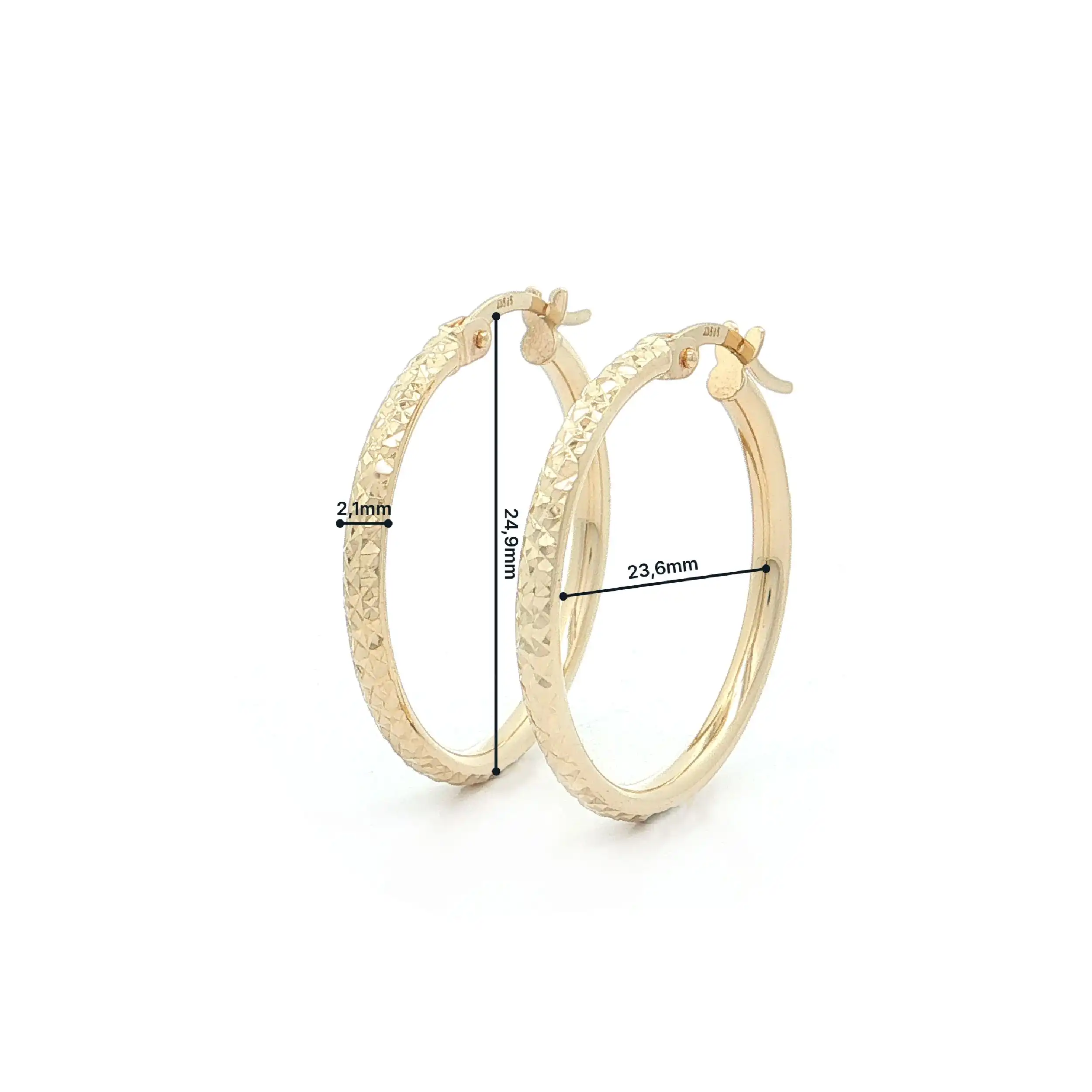 Creolen Gelbgold diamantiert Creolen Gelbgold diamantiert