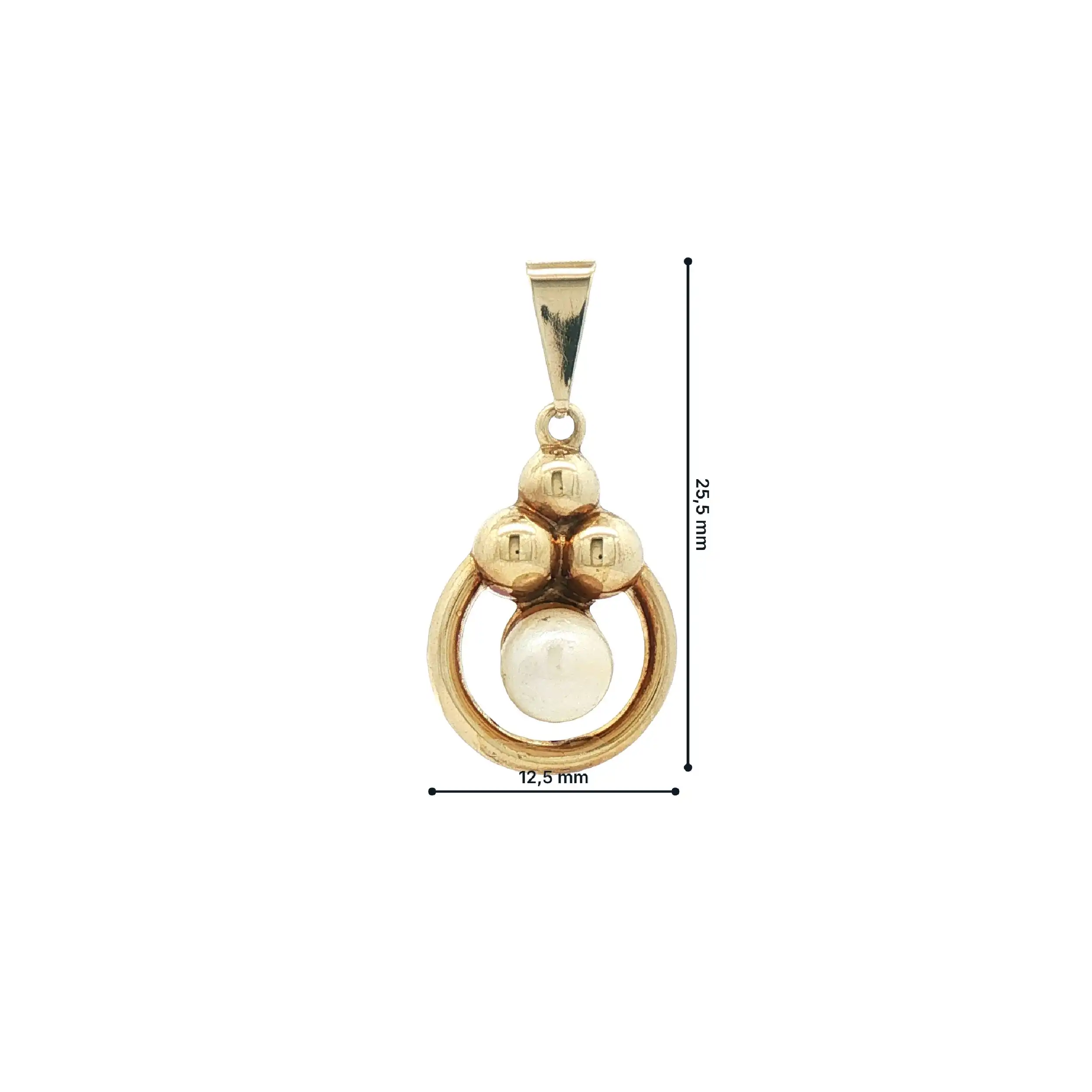 Anhänger Gelbgold mit Perle