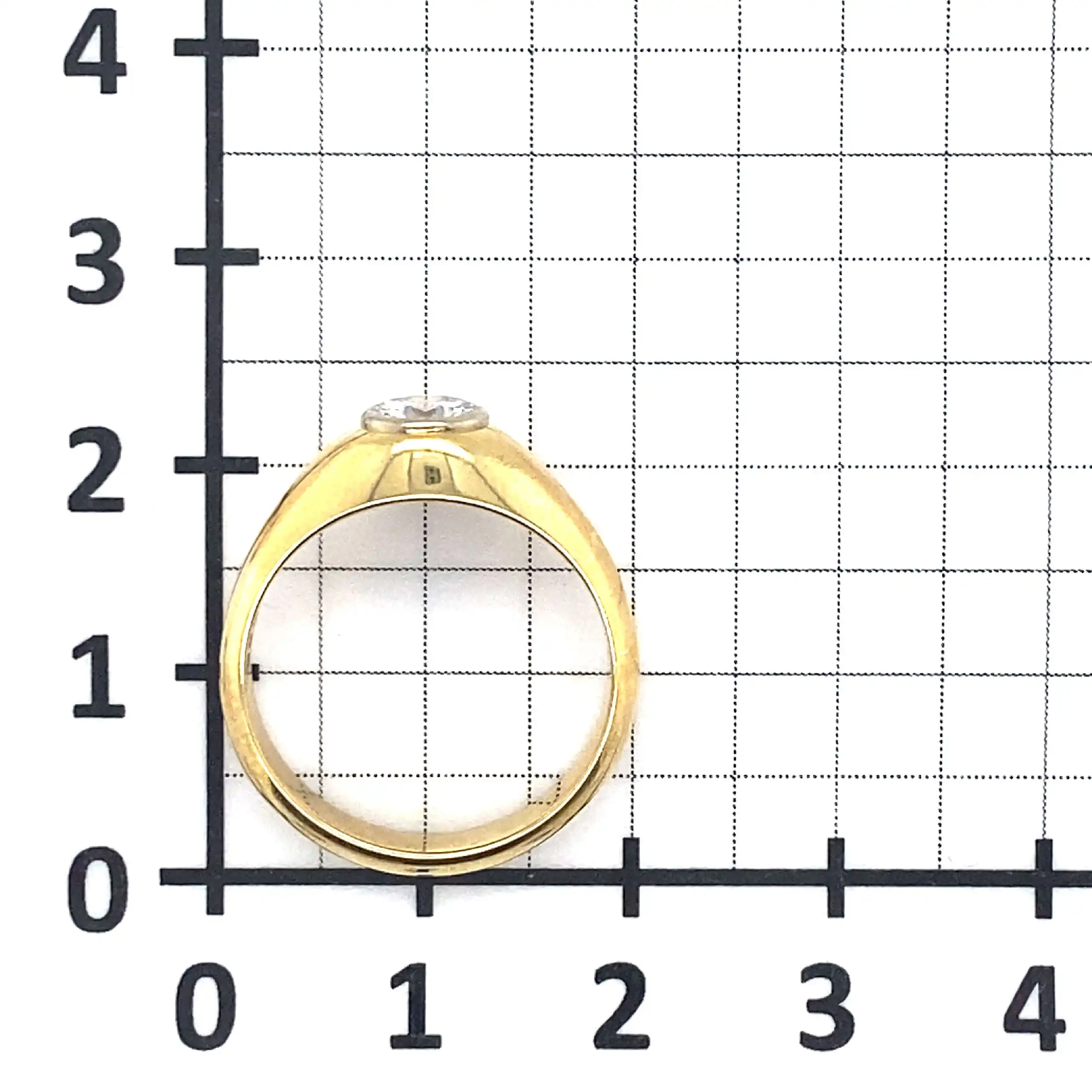 Ring Gelbgold mit Brillant Ring Gelbgold mit Brillant