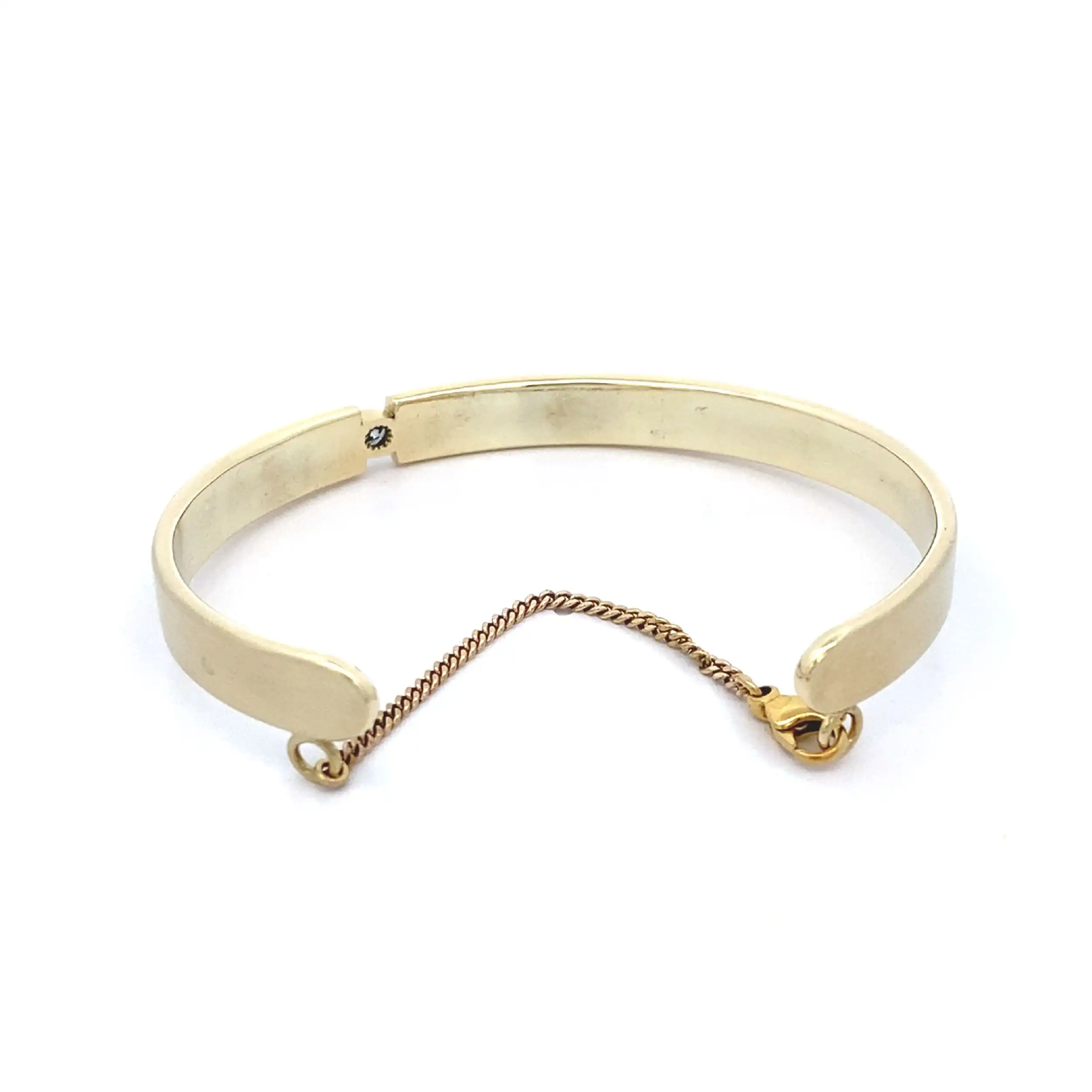 Armreif Gelbgold mattiert mit Brillant