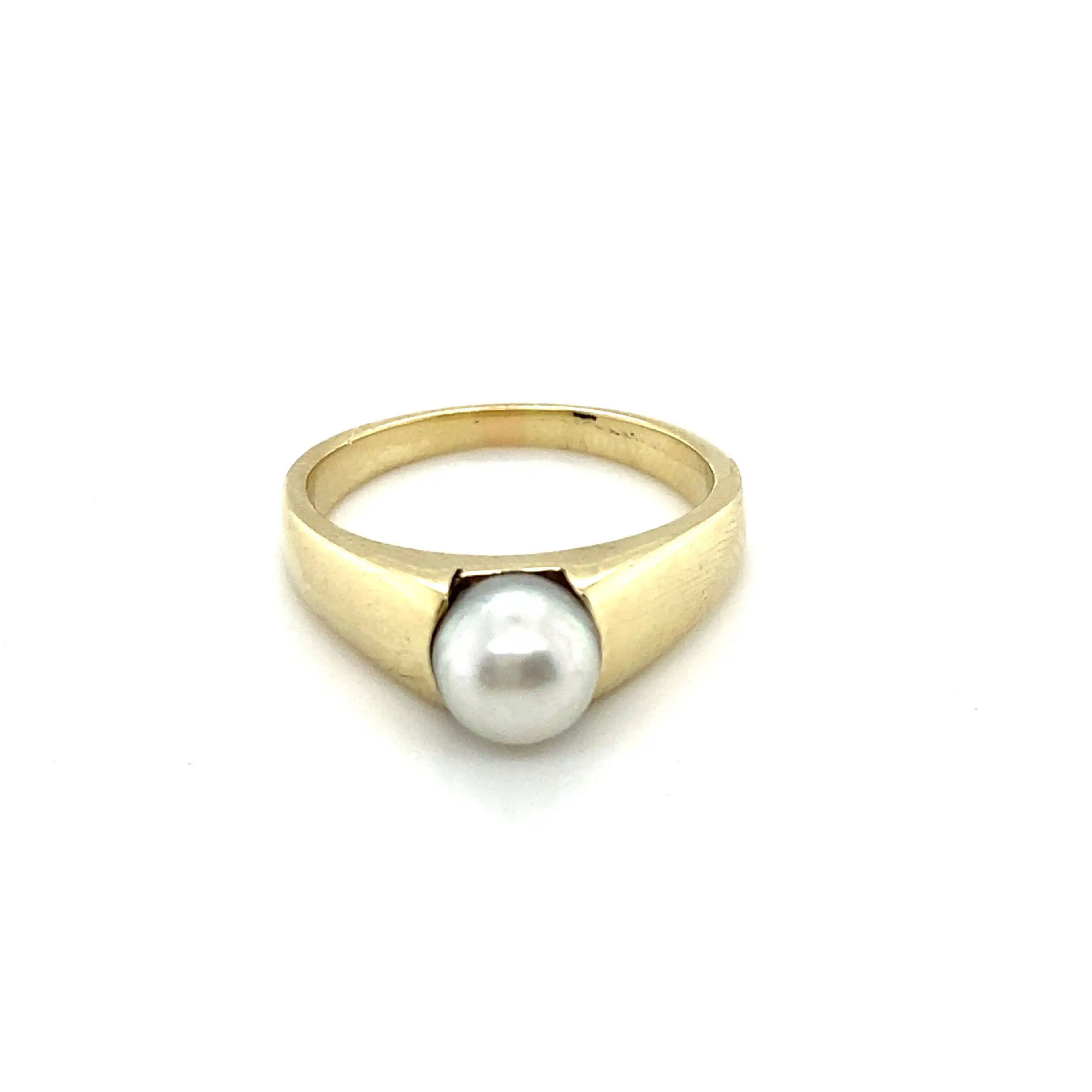 Ring Gelbgold mit Perle Ring Gelbgold mit Perle