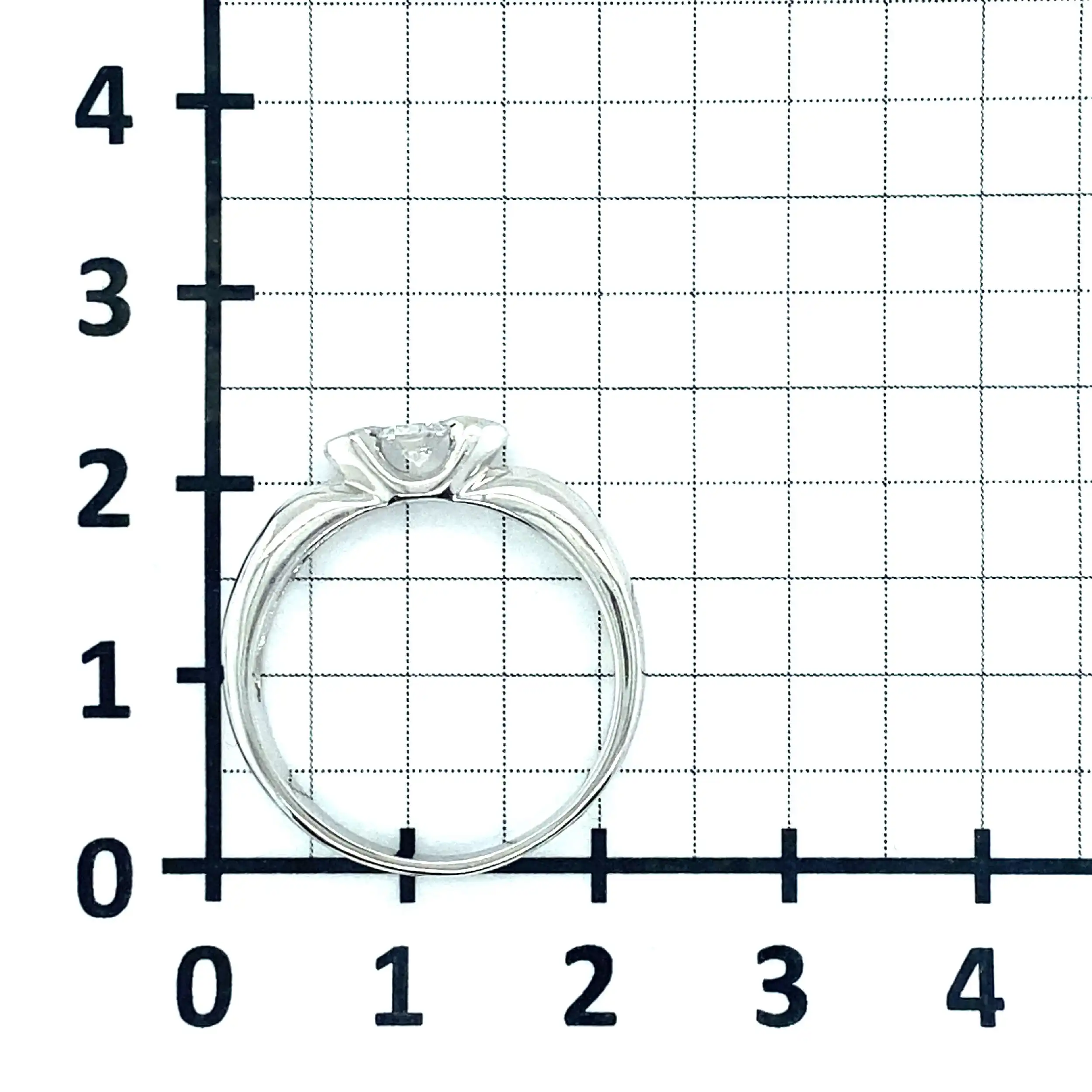 Ring Weißgold mit Brillant Ring Weißgold mit Brillant