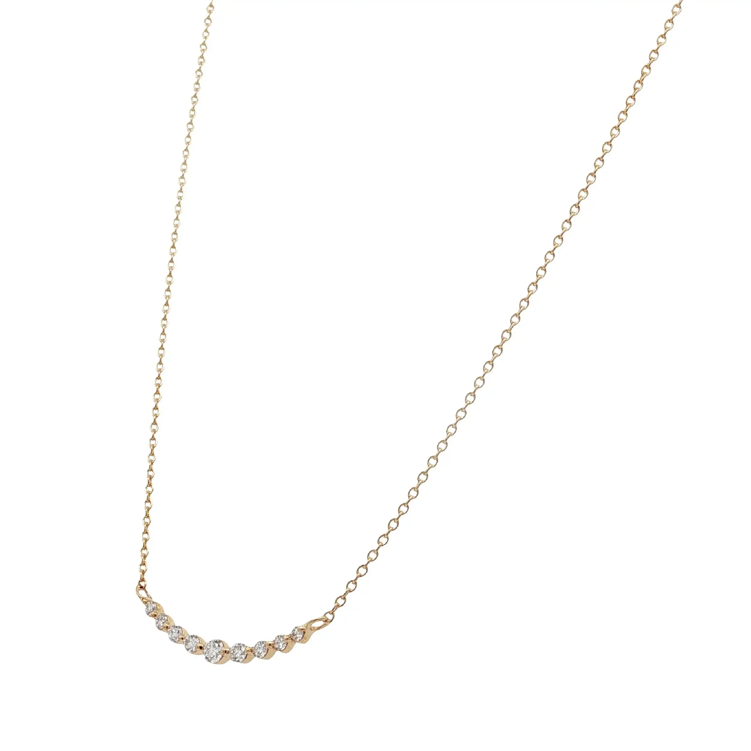 Collier Gelbgold mit Brillanten 0,04ct. + 0,12ct. TW/SI Collier Gelbgold mit Brillanten 0,04ct. + 0,12ct. TW/SI