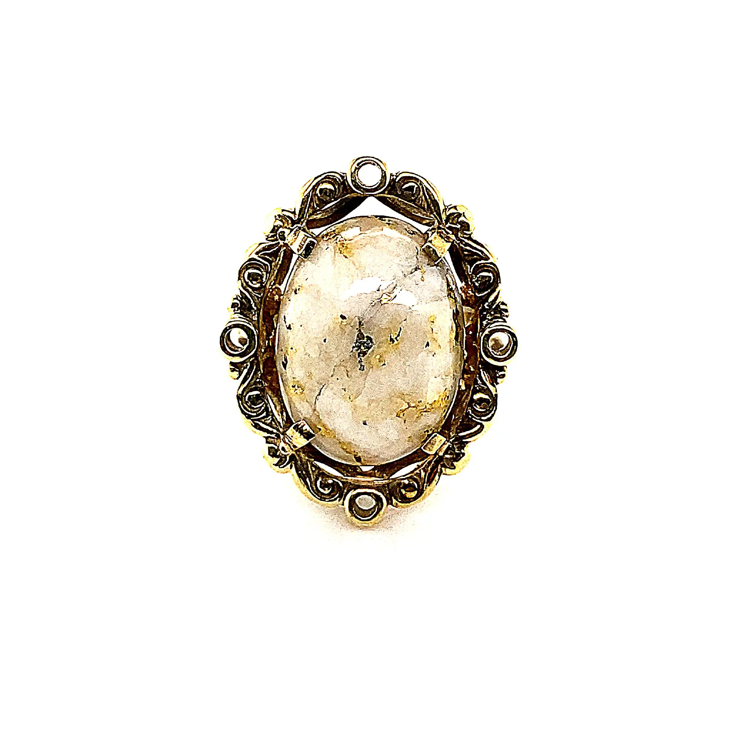 Ring Gelbgold mit Mondstein