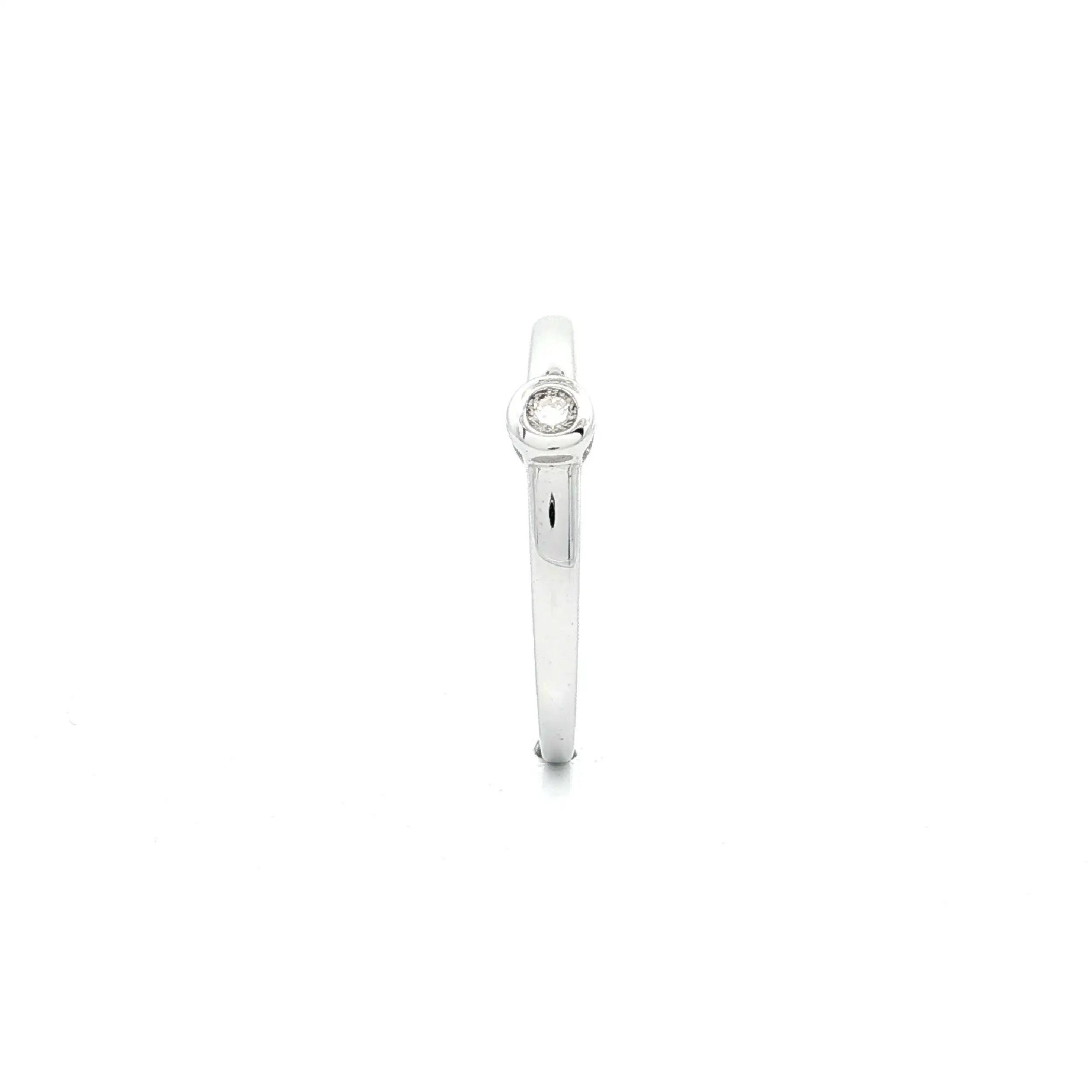 Ring Weißgold mit Brillant Solitär