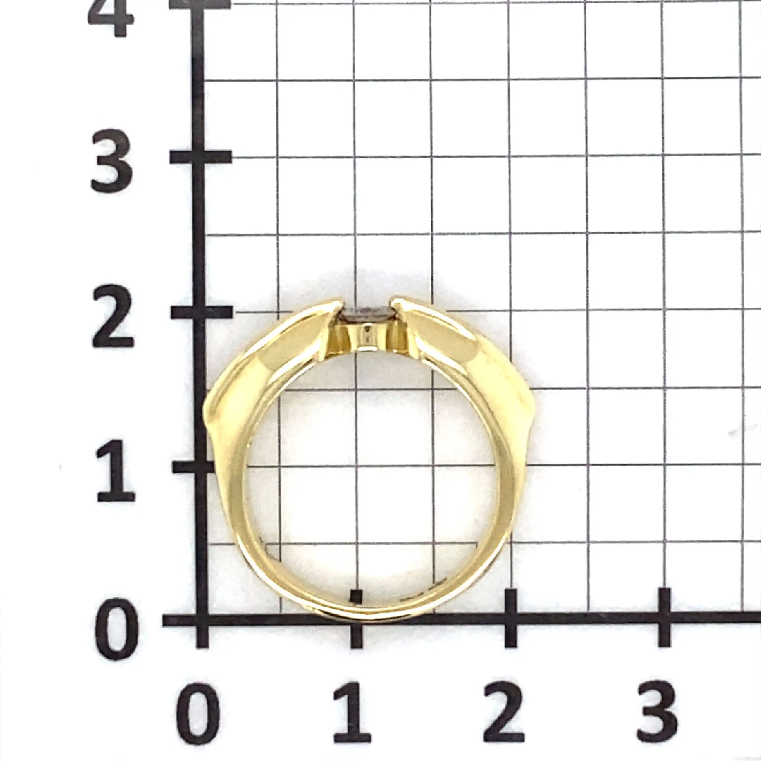Ring Gelbgold mit Solitär Brillant, graviert mit 0,19ct Ring Gelbgold mit Solitär Brillant, graviert mit 0,19ct