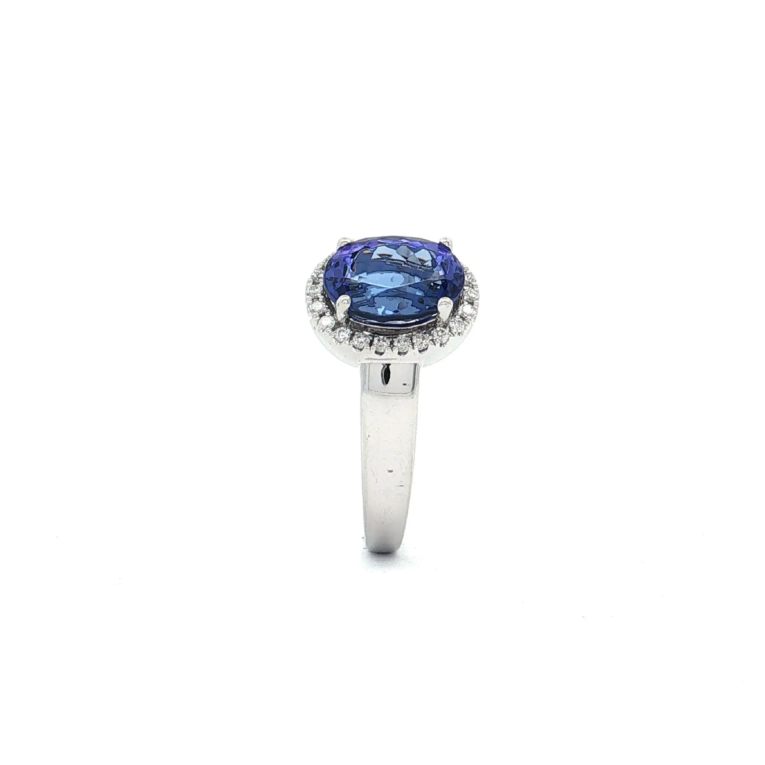 Ring Platin mit Tansanit und Brillanten