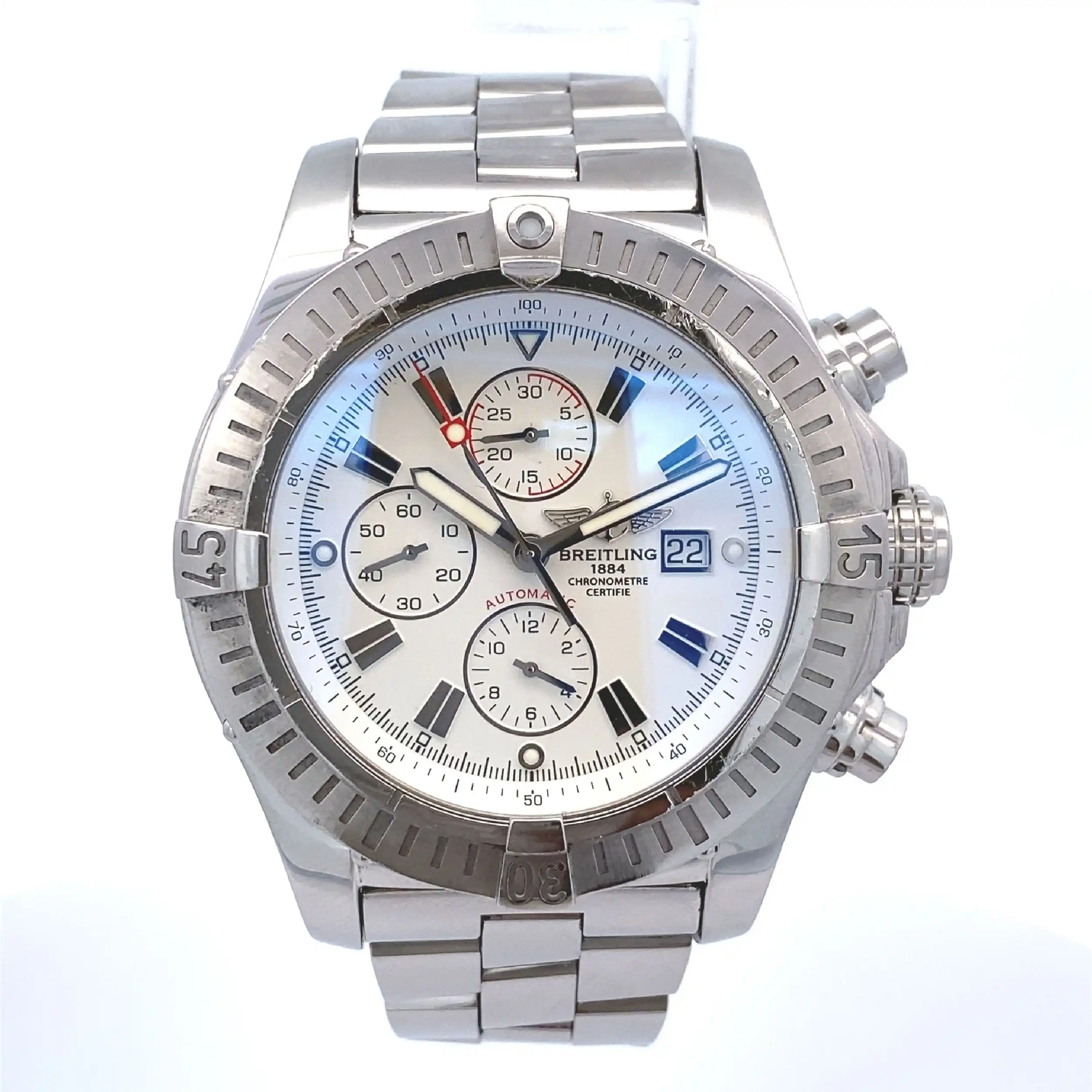 Herrenuhr Breitling Super Avenger A13370 mit Box Herrenuhr Breitling Super Avenger A13370 mit Box
