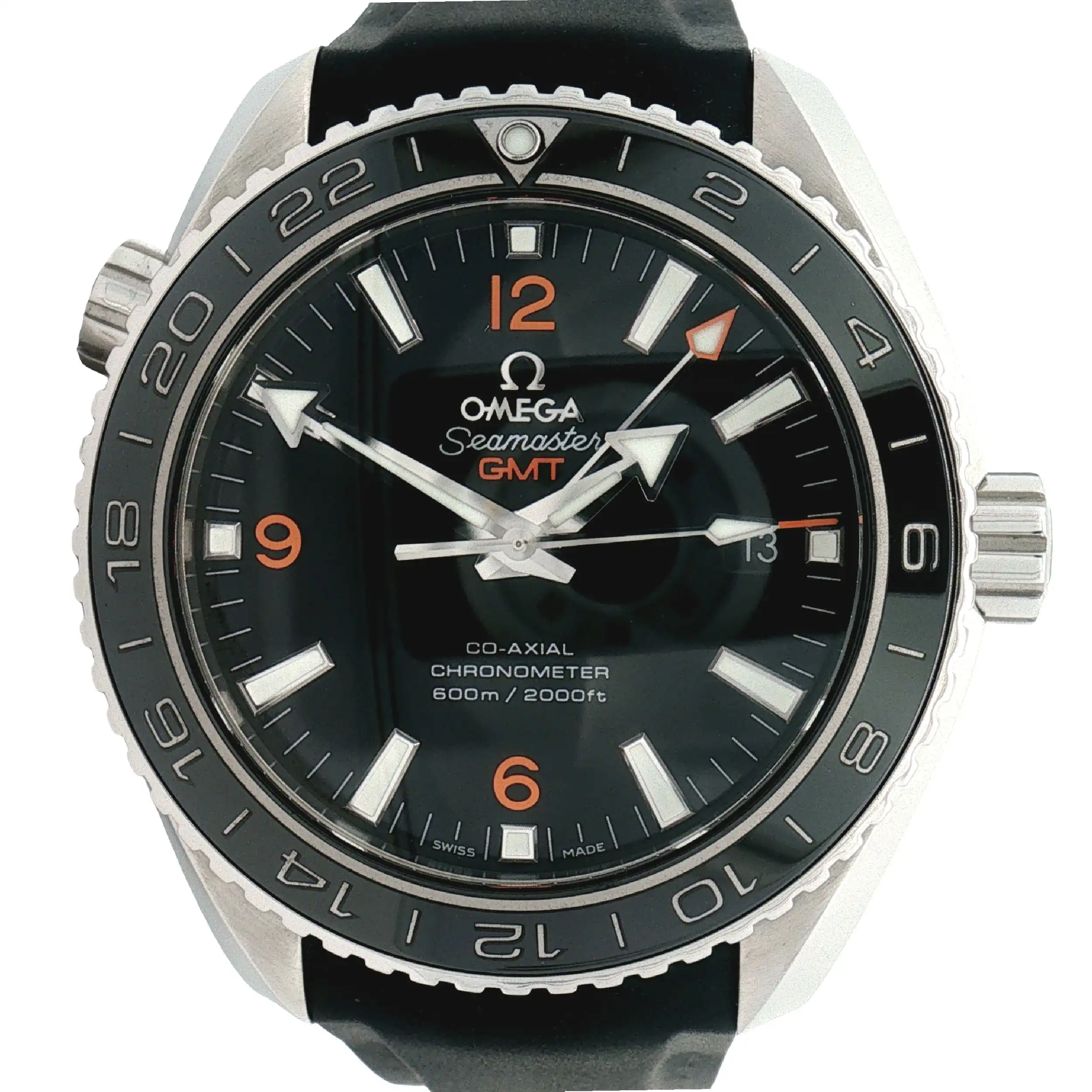 Herrenuhr Omega Seamaster Planet Ocean 600M GMT im Fullset Herrenuhr Omega Seamaster Planet Ocean 600M GMT im Fullset