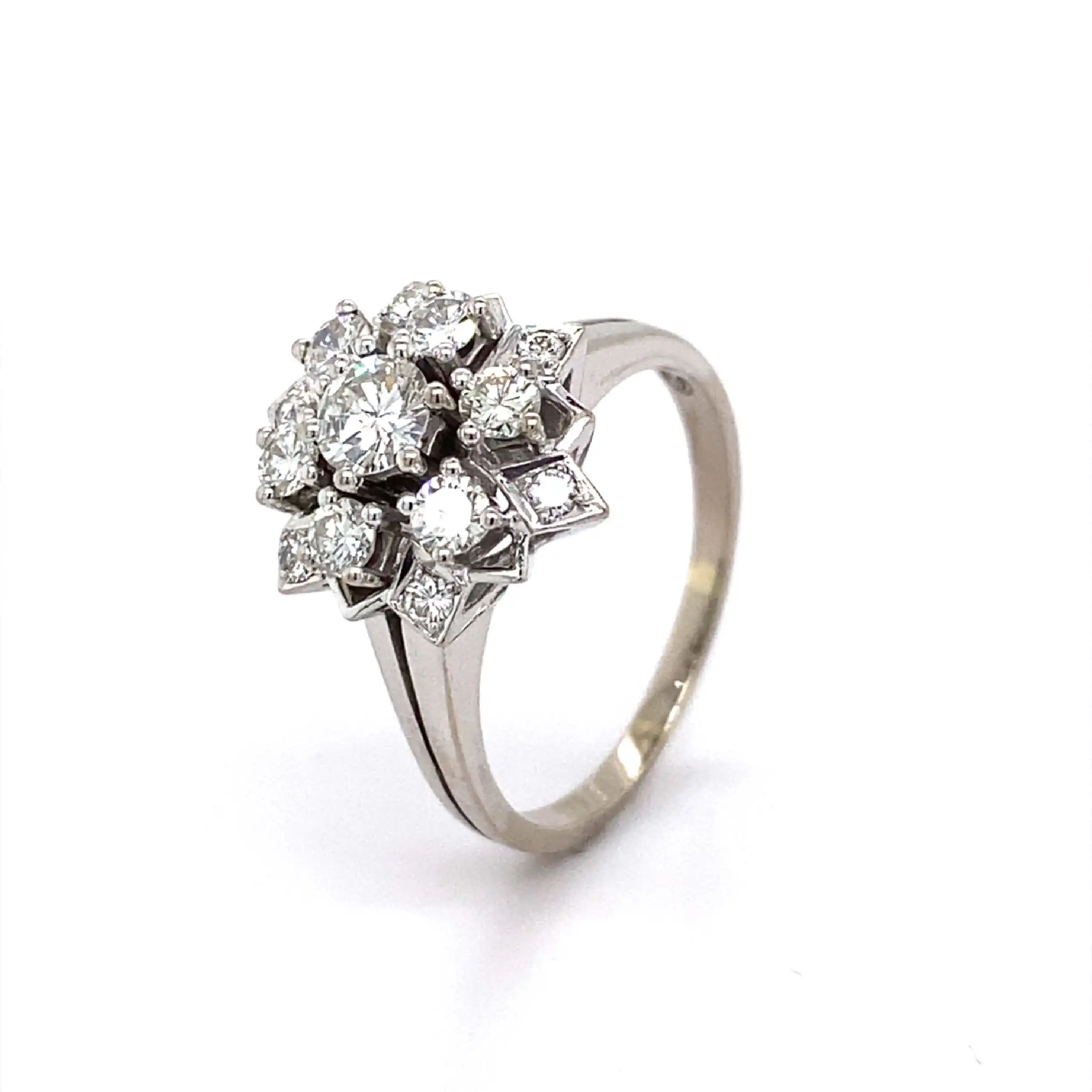 Ring Weißgold mit Brillanten Ring Weißgold mit Brillanten