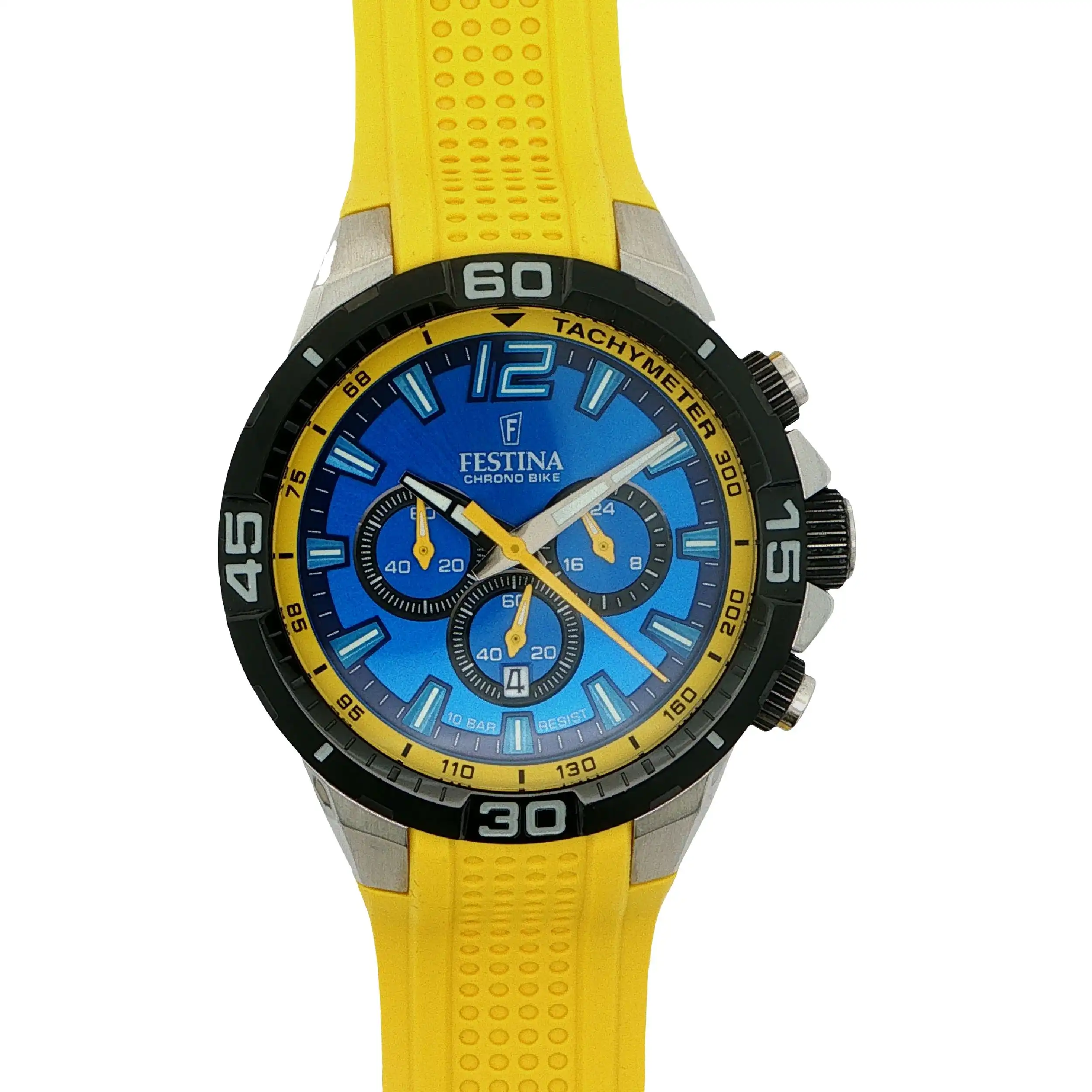 Herrenuhr Festina CHRONO BIKE mit Kautschukband (gelb)