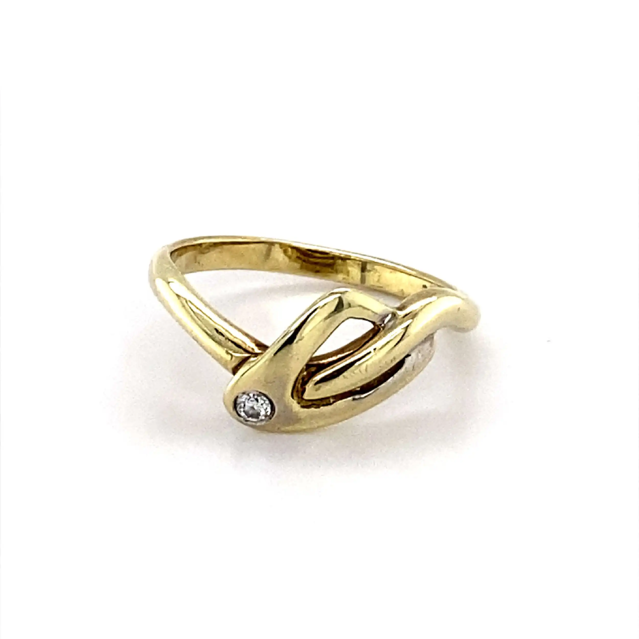 Ring Gelbgold mit Brillant Ring Gelbgold mit Brillant