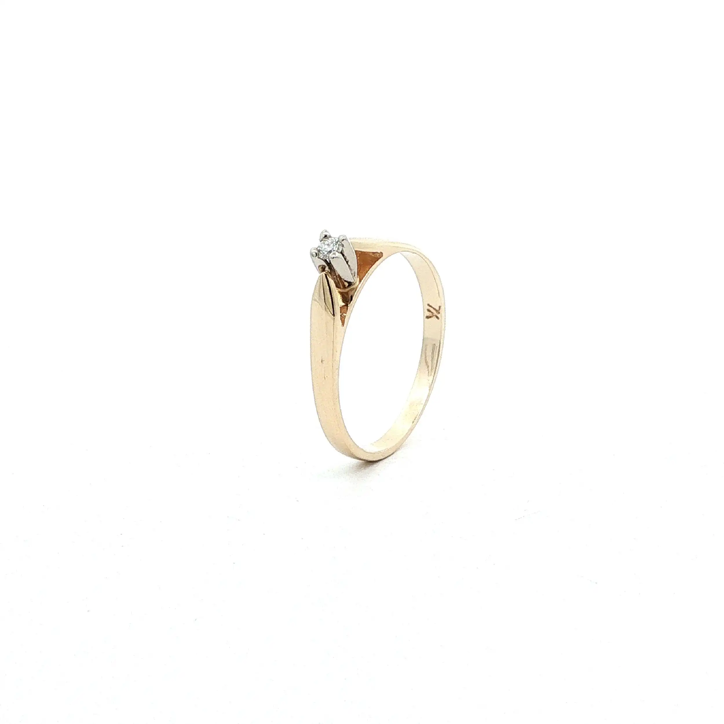 Ring Gelbgold mit Brillant