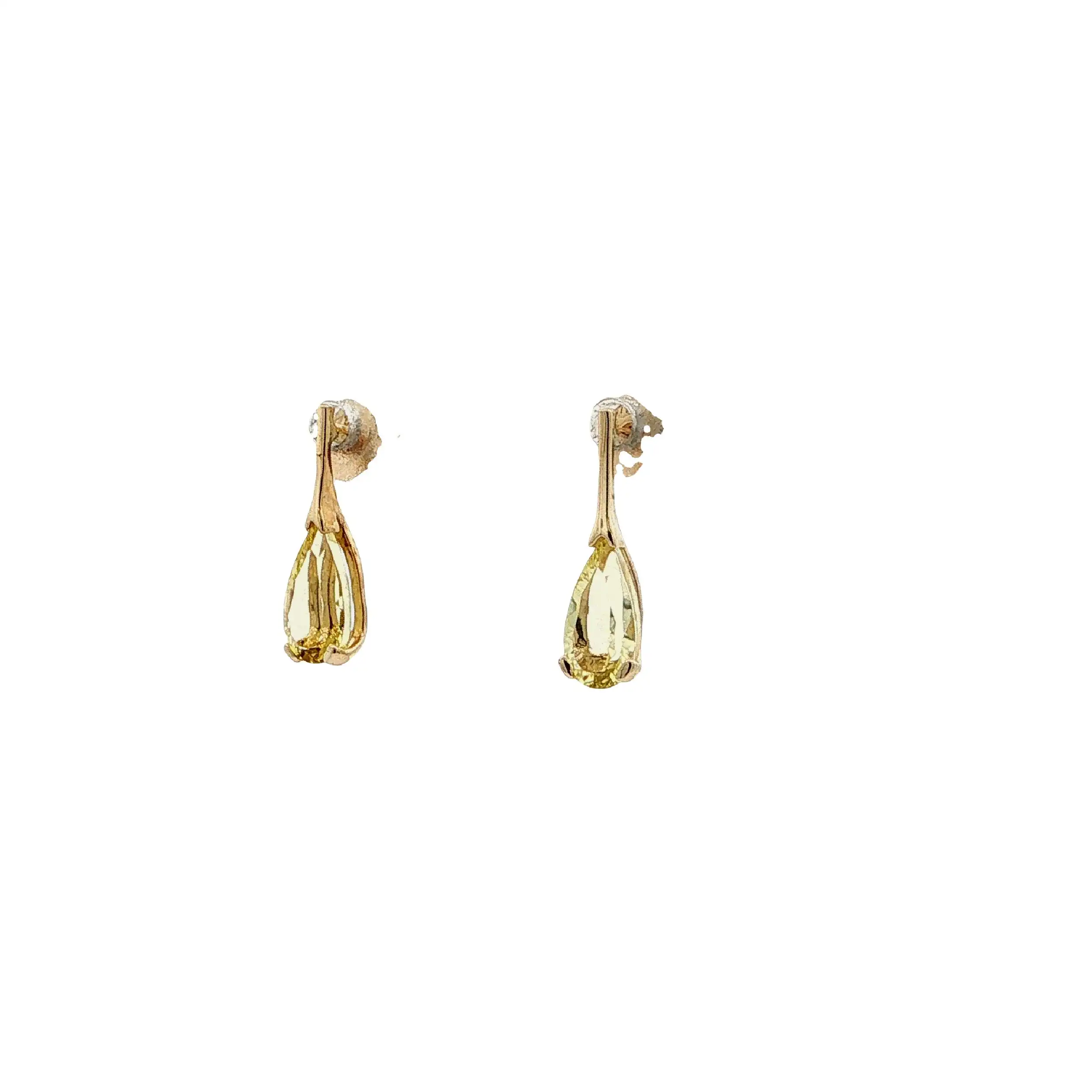 Ohrstecker Gelbgold JLO mit Citrin Ohrstecker Gelbgold JLO mit Citrin