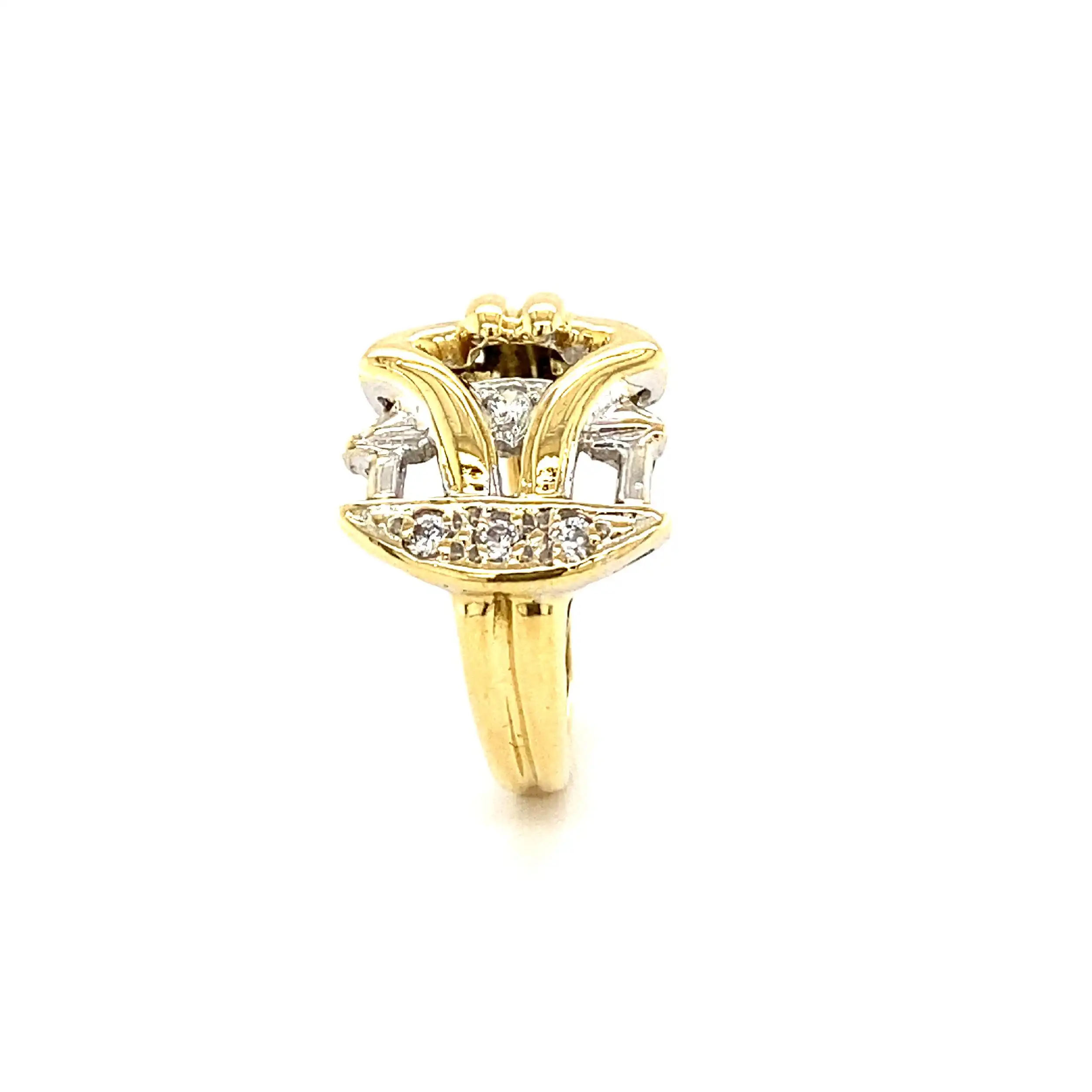 Ring Bicolor mit Zirkonia