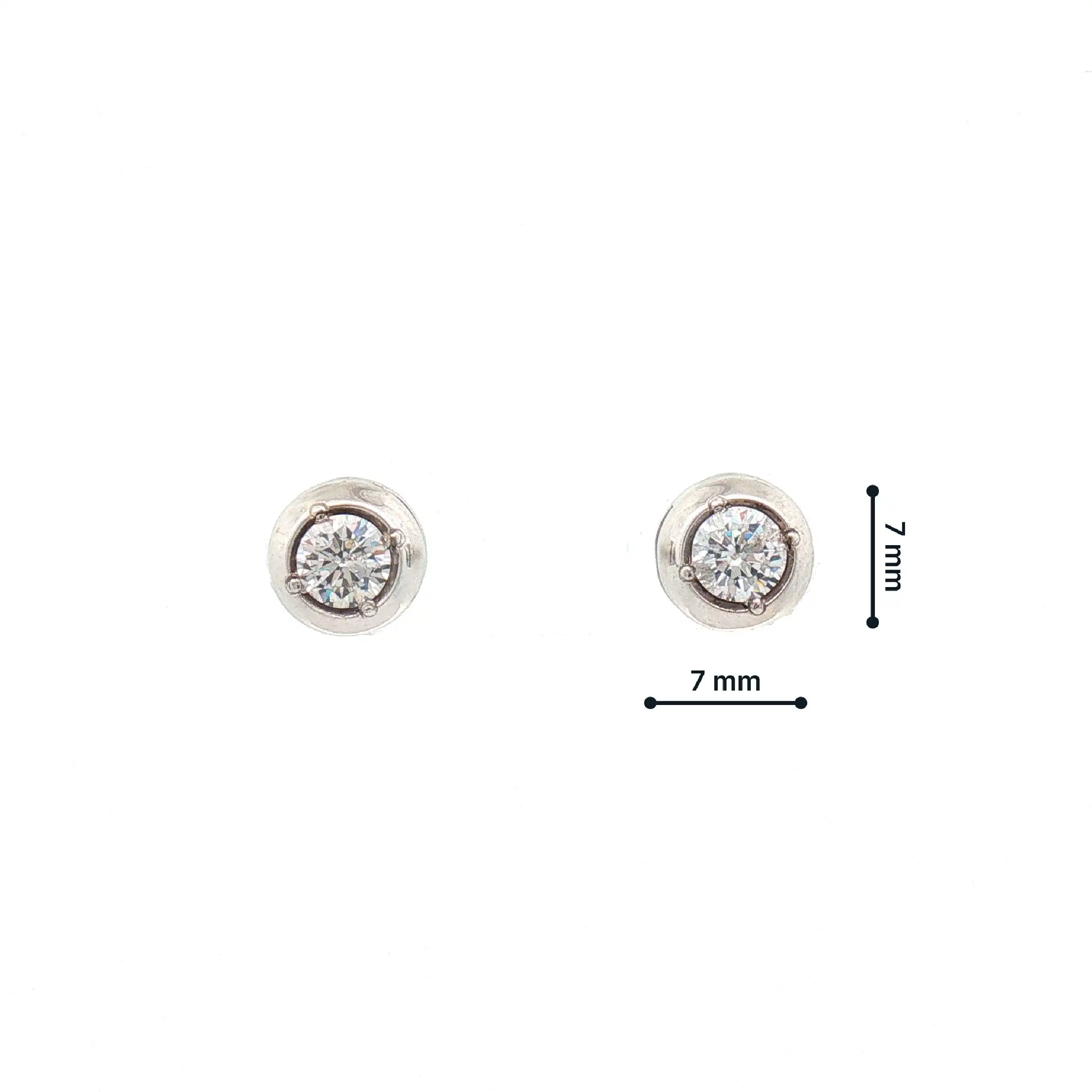 Ohrstecker Weißgold mit Zirkonia Ohrstecker Weißgold mit Zirkonia