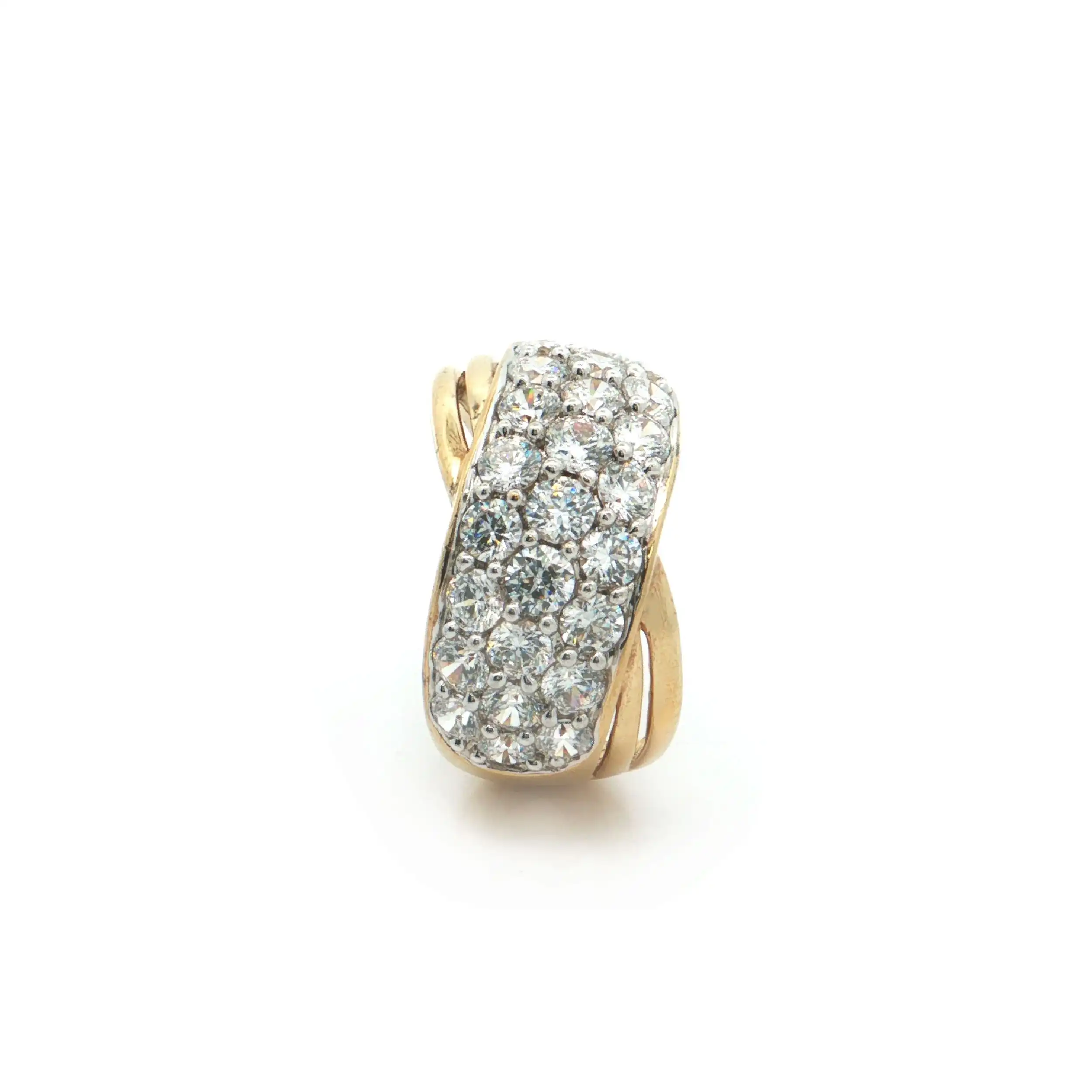 Ring Silber vergoldet mit Zirkonia Ring Silber vergoldet mit Zirkonia