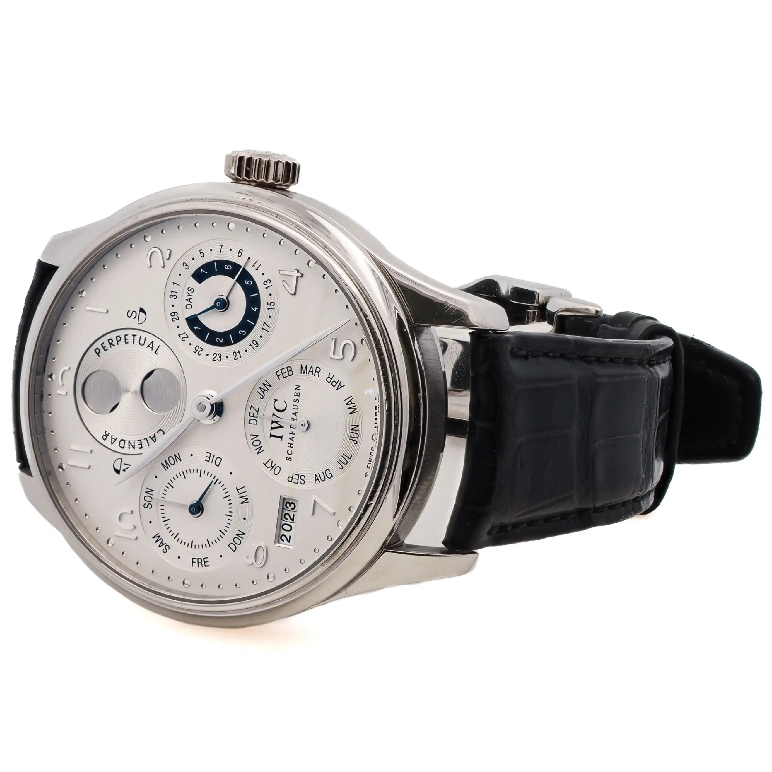 Herrenuhr IWC Portugieser Perpetual "Ewiger Kalender" Platin limitiert auf 250 Stk.