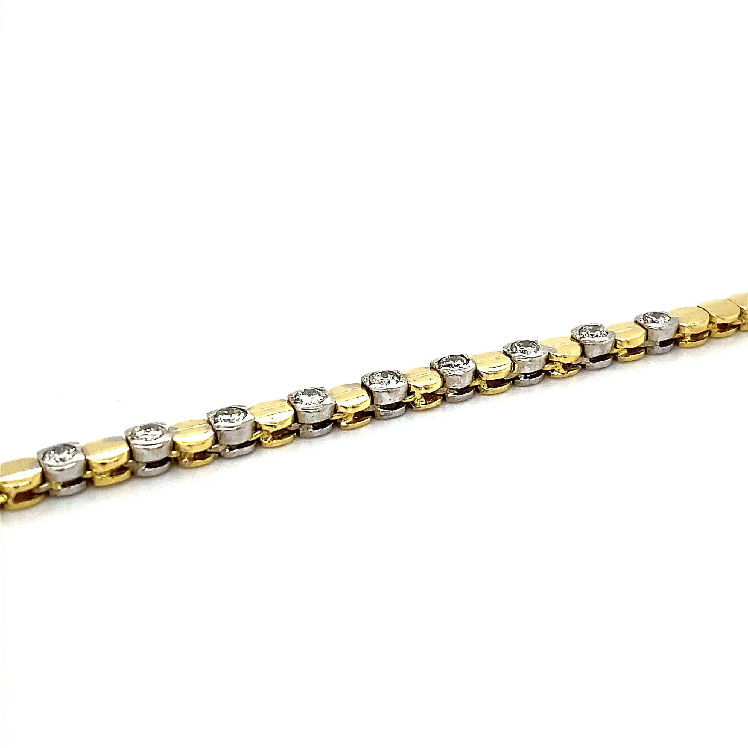 Armband bicolor mit Brillanten Armband bicolor mit Brillanten