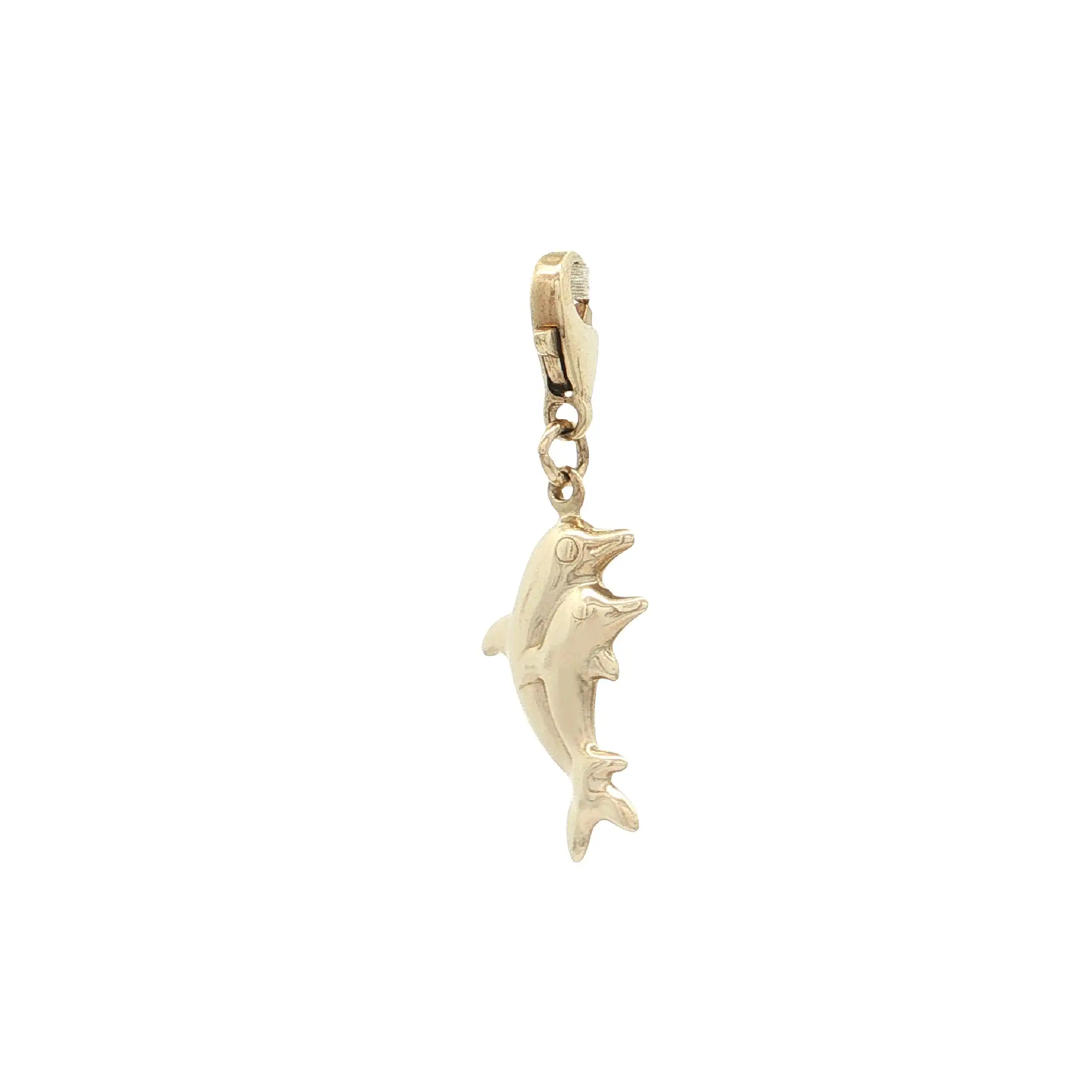 Anhänger / Charm mit Karabinerverschluss Gelbgold Delfine Anhänger / Charm mit Karabinerverschluss Gelbgold Delfine