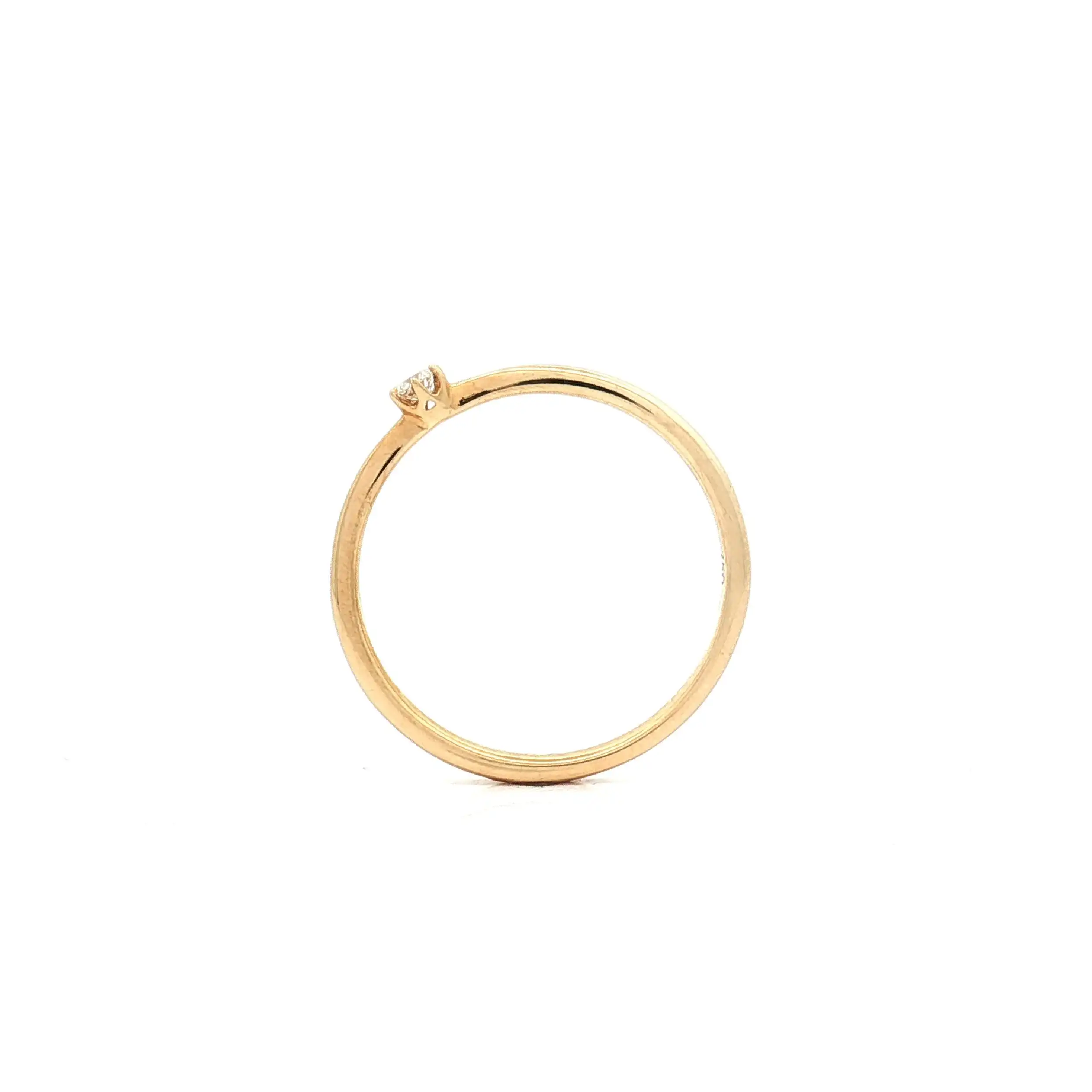 Solitärring Gelbgold mit Brillant Solitärring Gelbgold mit Brillant