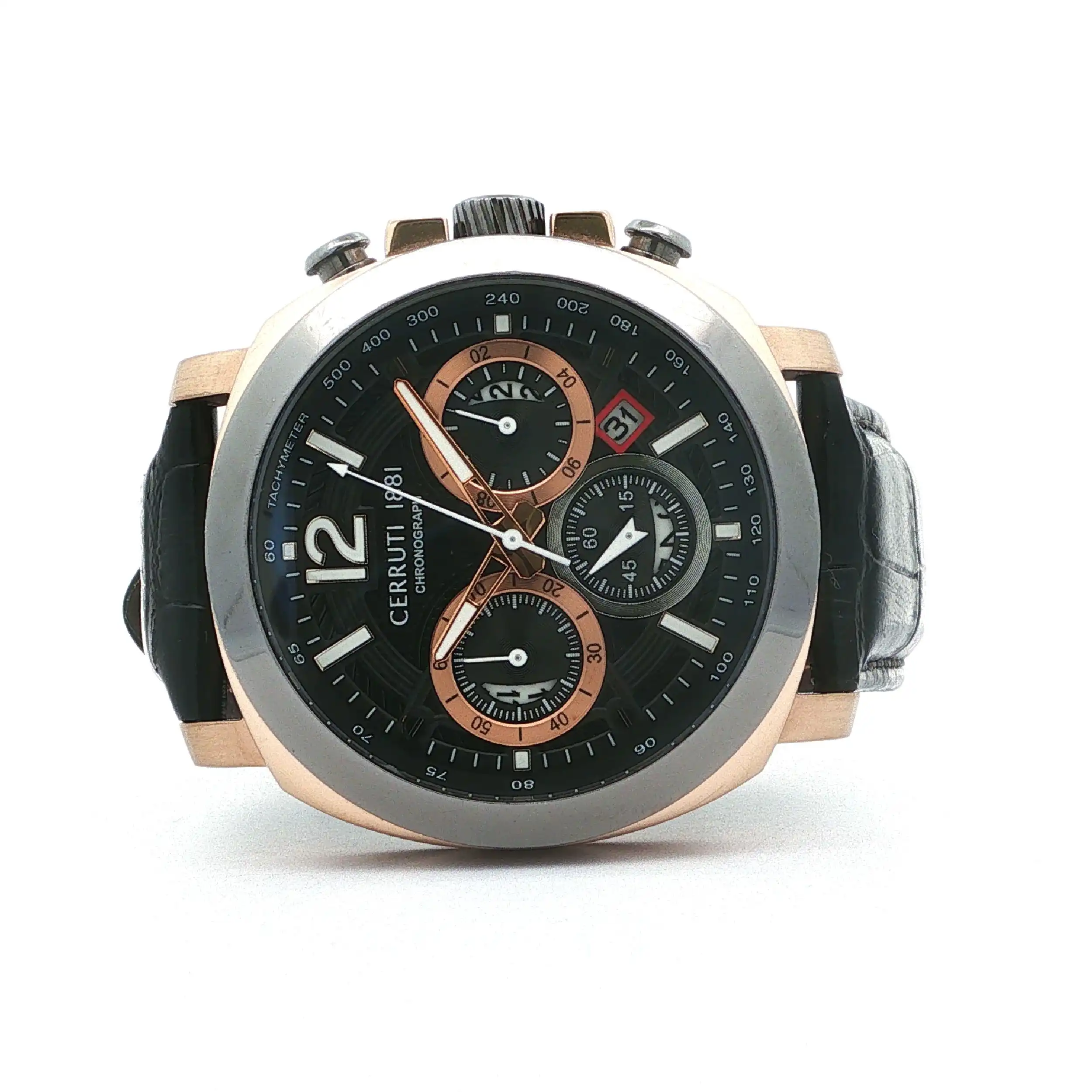 Herrenuhr Cerruti Position mit Lederband