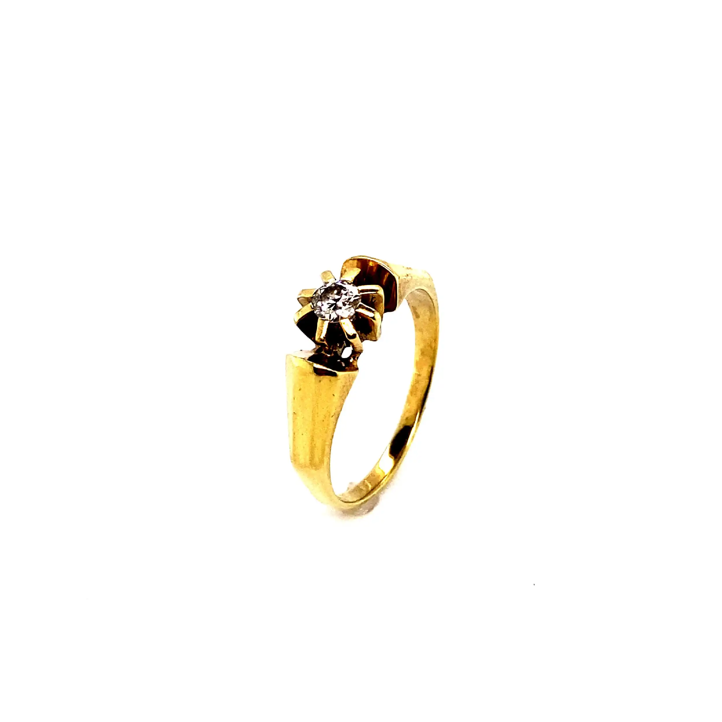 Ring Gelbgold mit Brillant