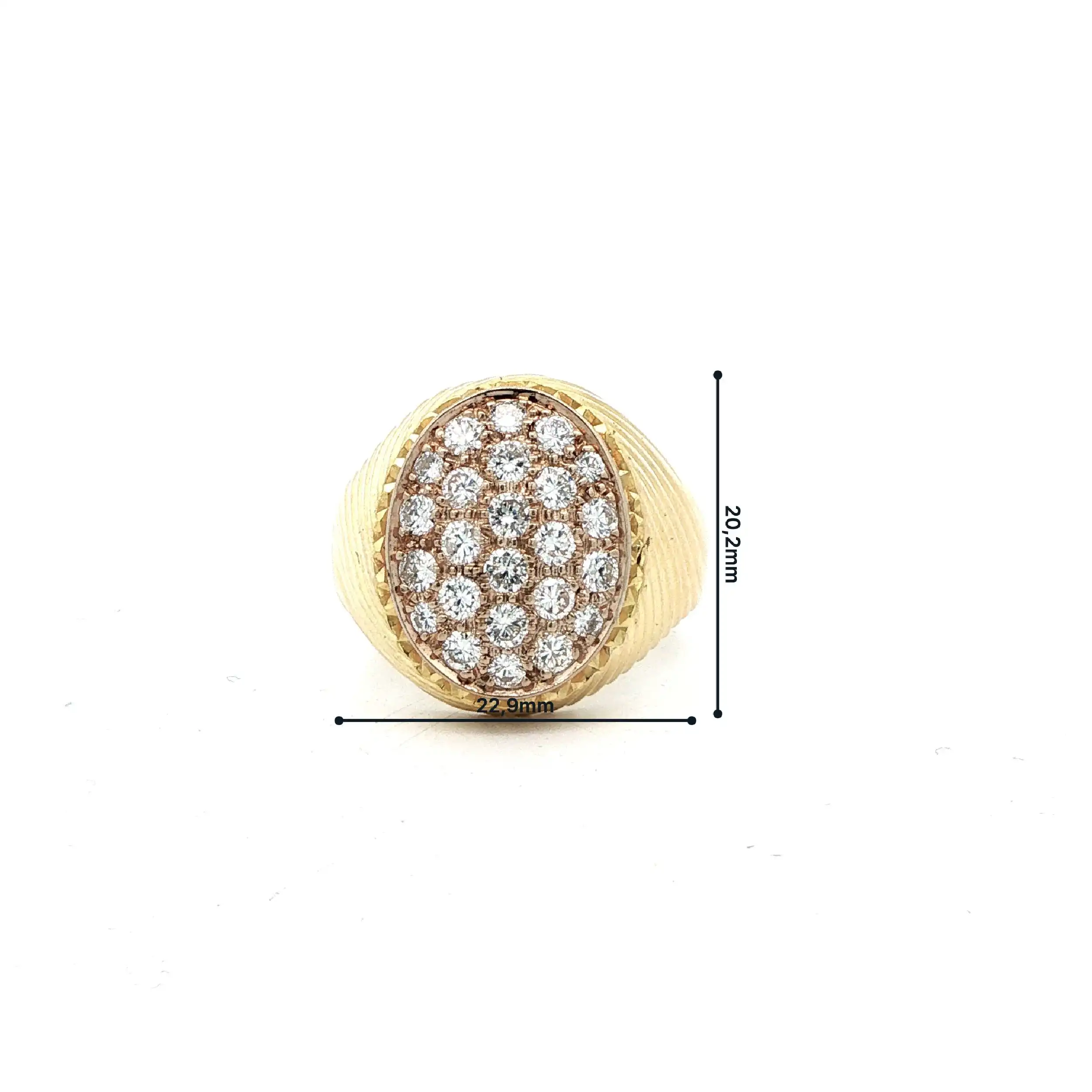 Ring Gelbgold mit Brillanten