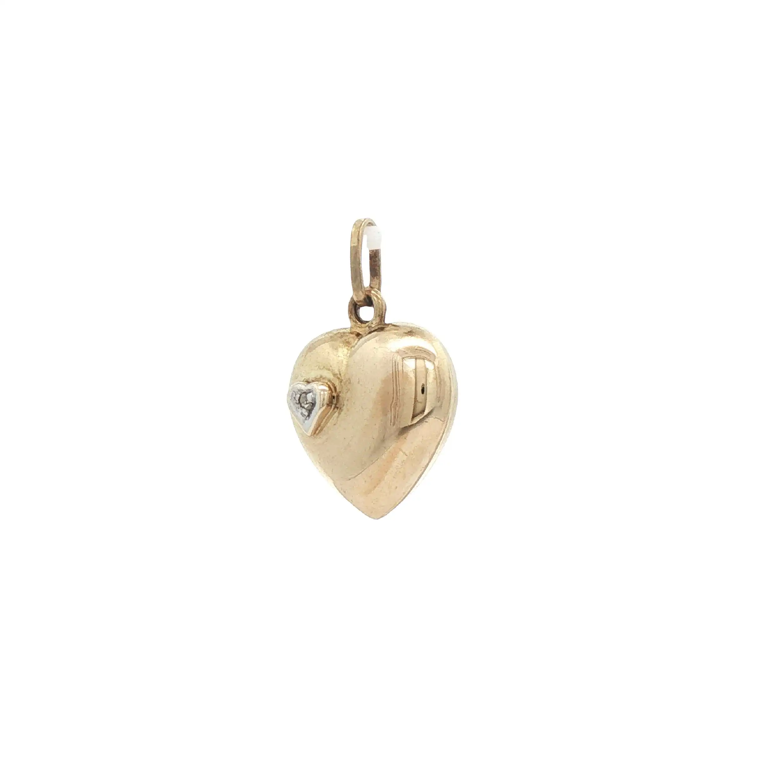 Anhänger Bicolor Herzchen und Diamant