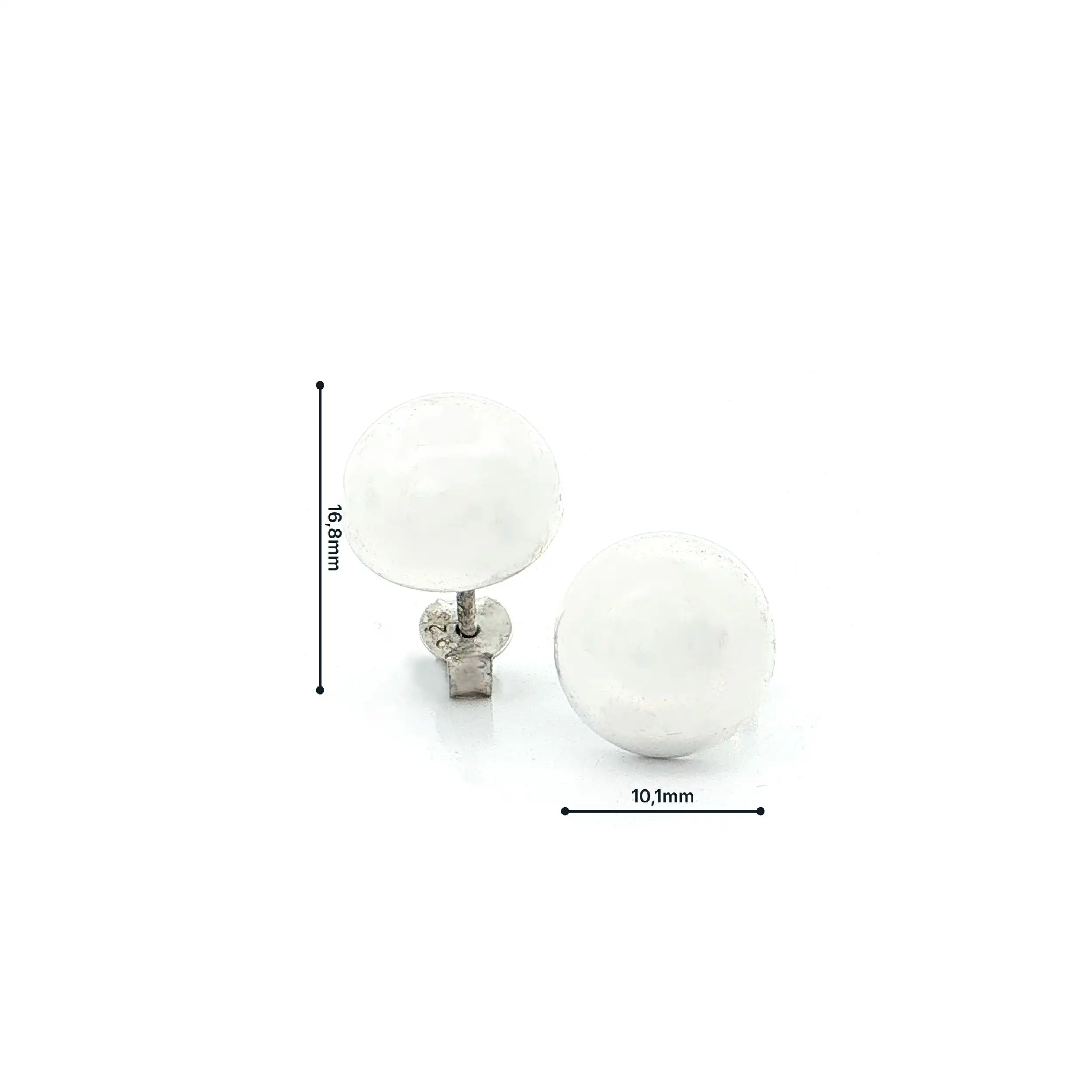 Ohrstecker Silber Halbkugel Ohrstecker Silber Halbkugel