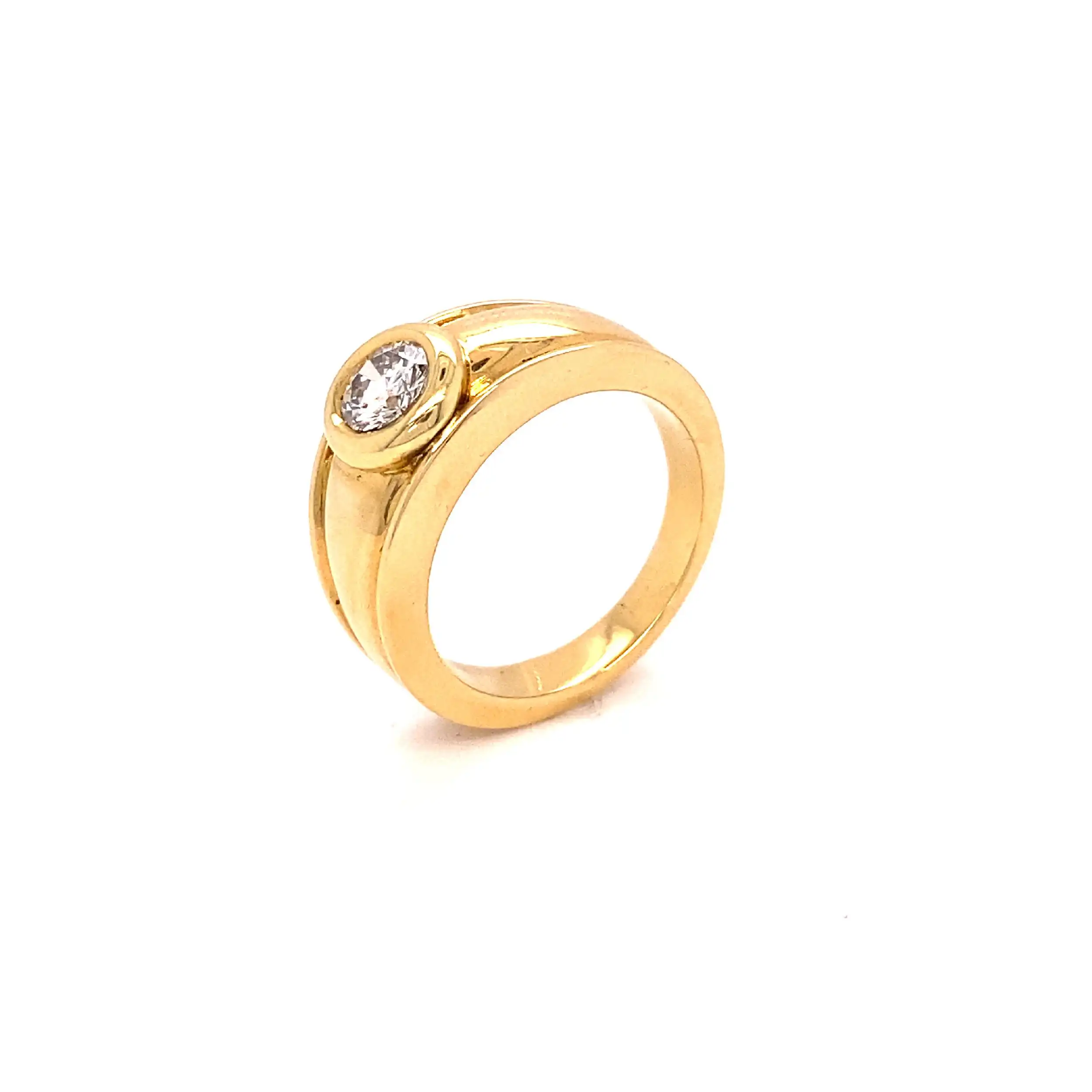 Ring Gelbgold mit Brillant ca. 0,55ct. Ring Gelbgold mit Brillant ca. 0,55ct.