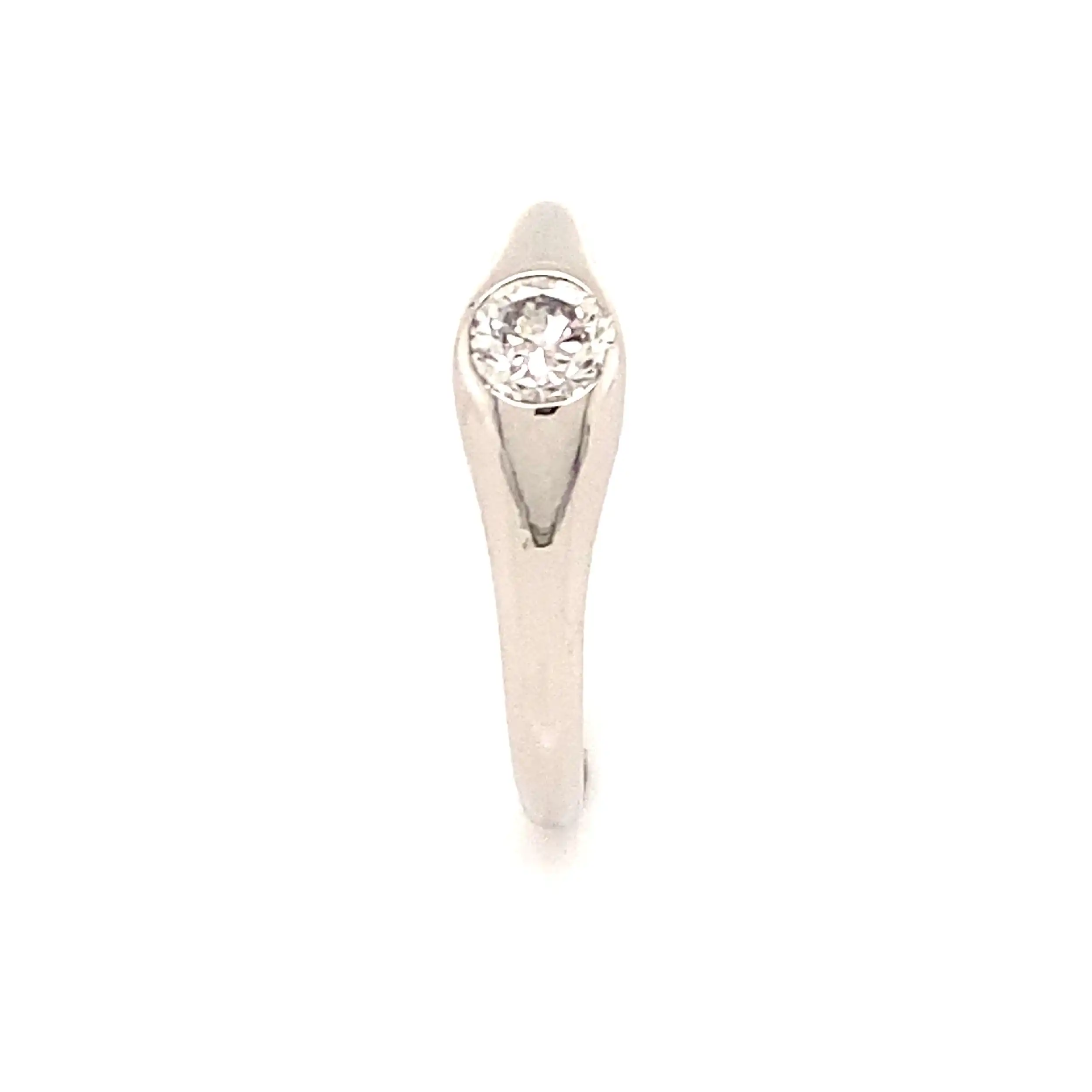 Ring Weißgold mit Brillant Solitär Ring Weißgold mit Brillant Solitär