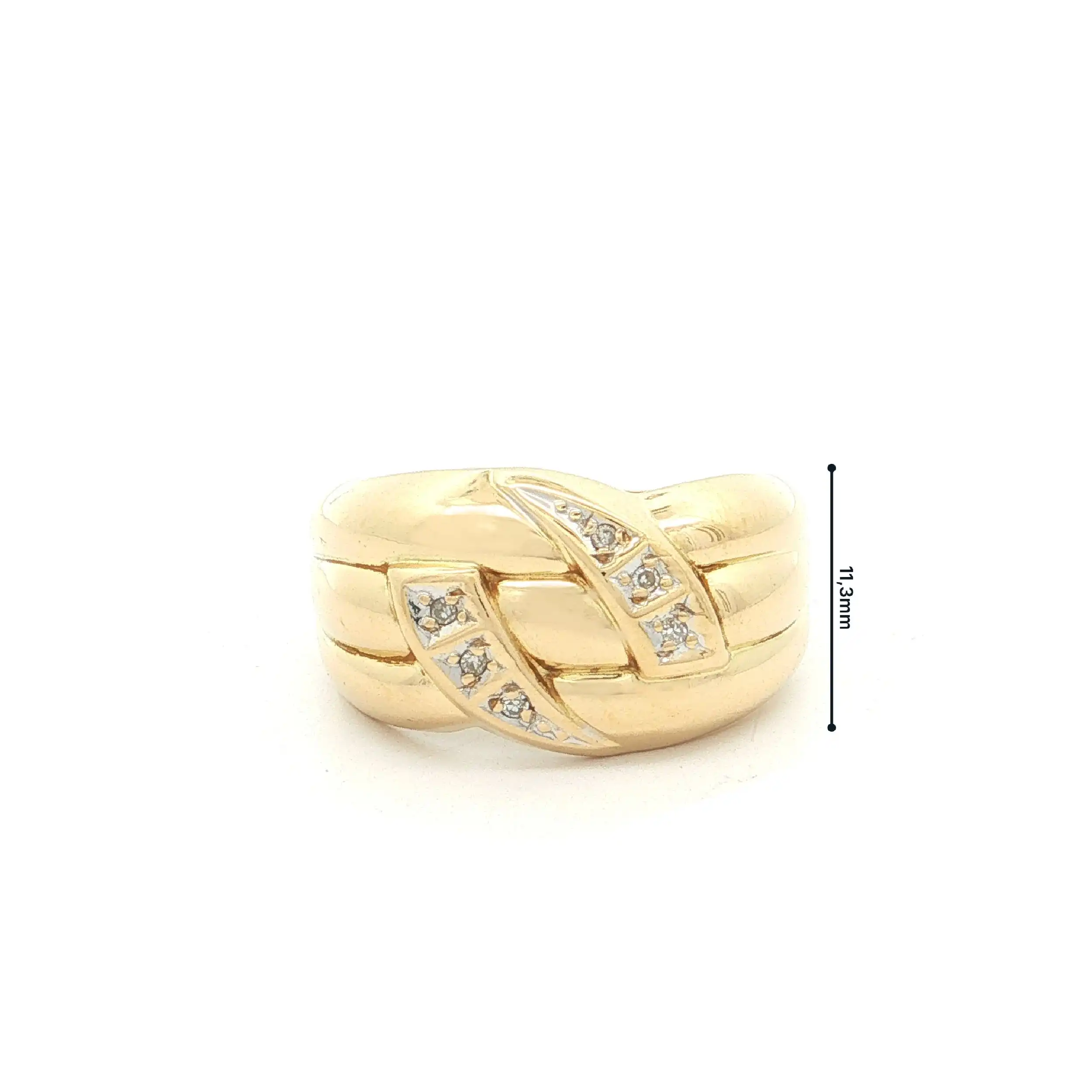 Ring Gelbgold mit Diamanten Ring Gelbgold mit Diamanten