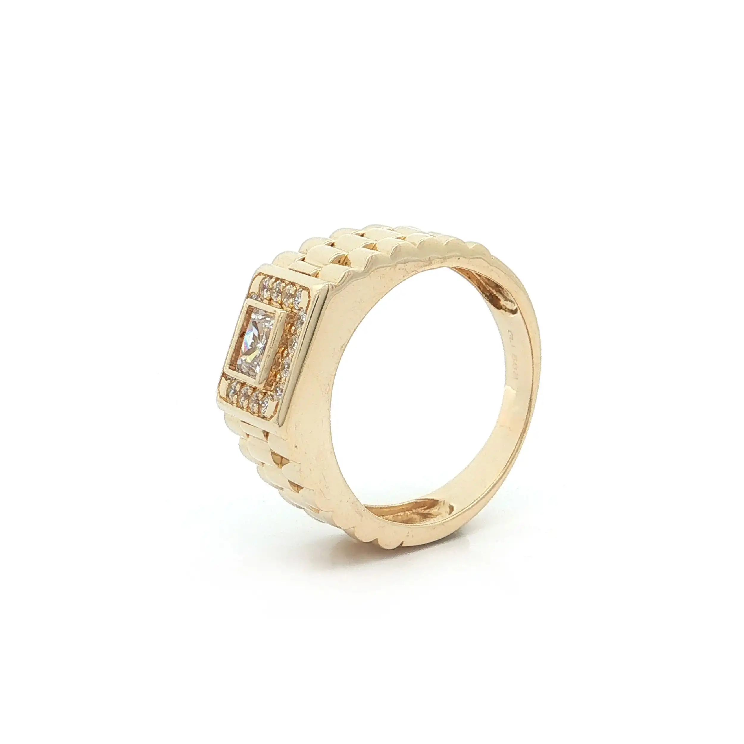 Ring Gelbgold mit Zirkonia Ring Gelbgold mit Zirkonia