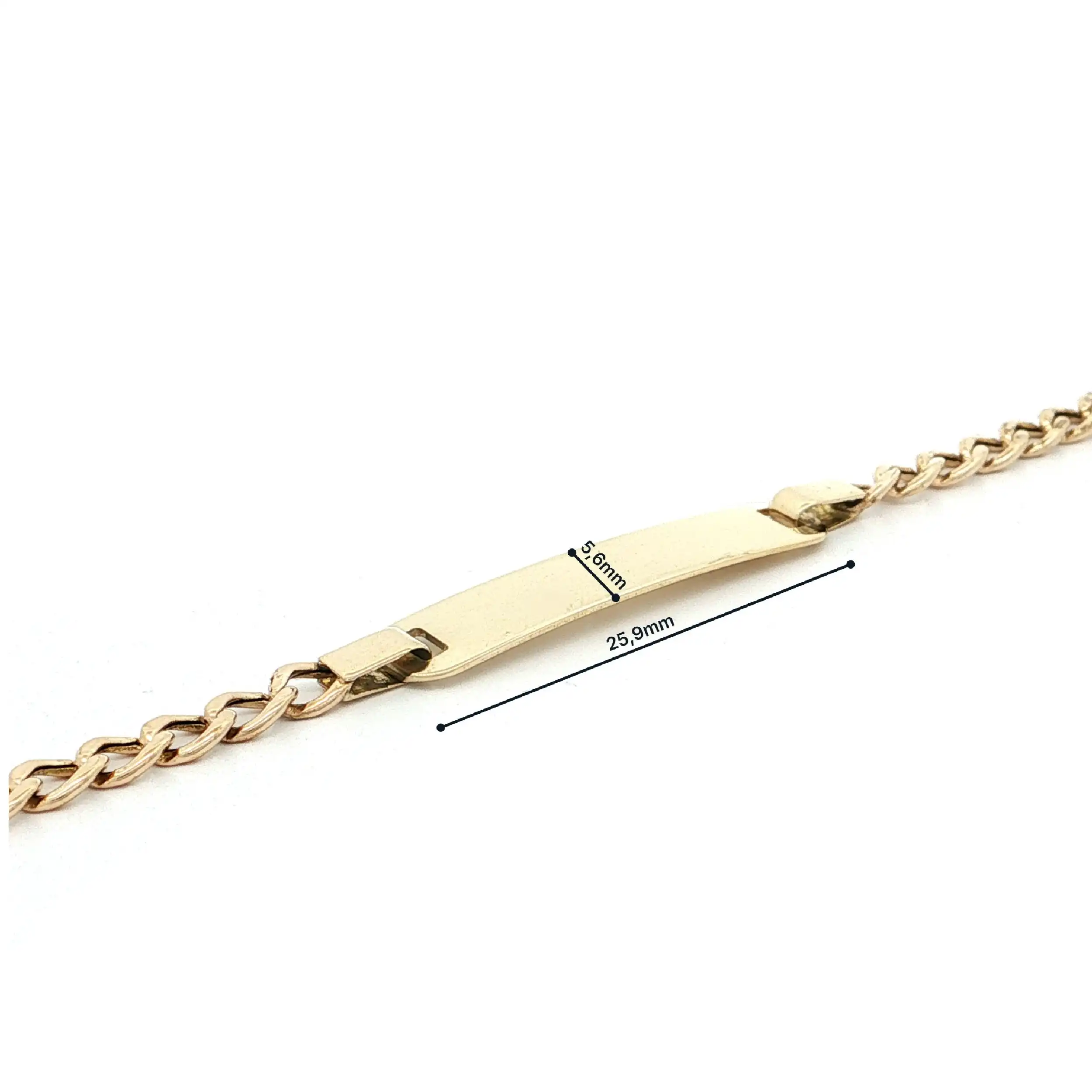 Kinder-Identarmband Gelbgold