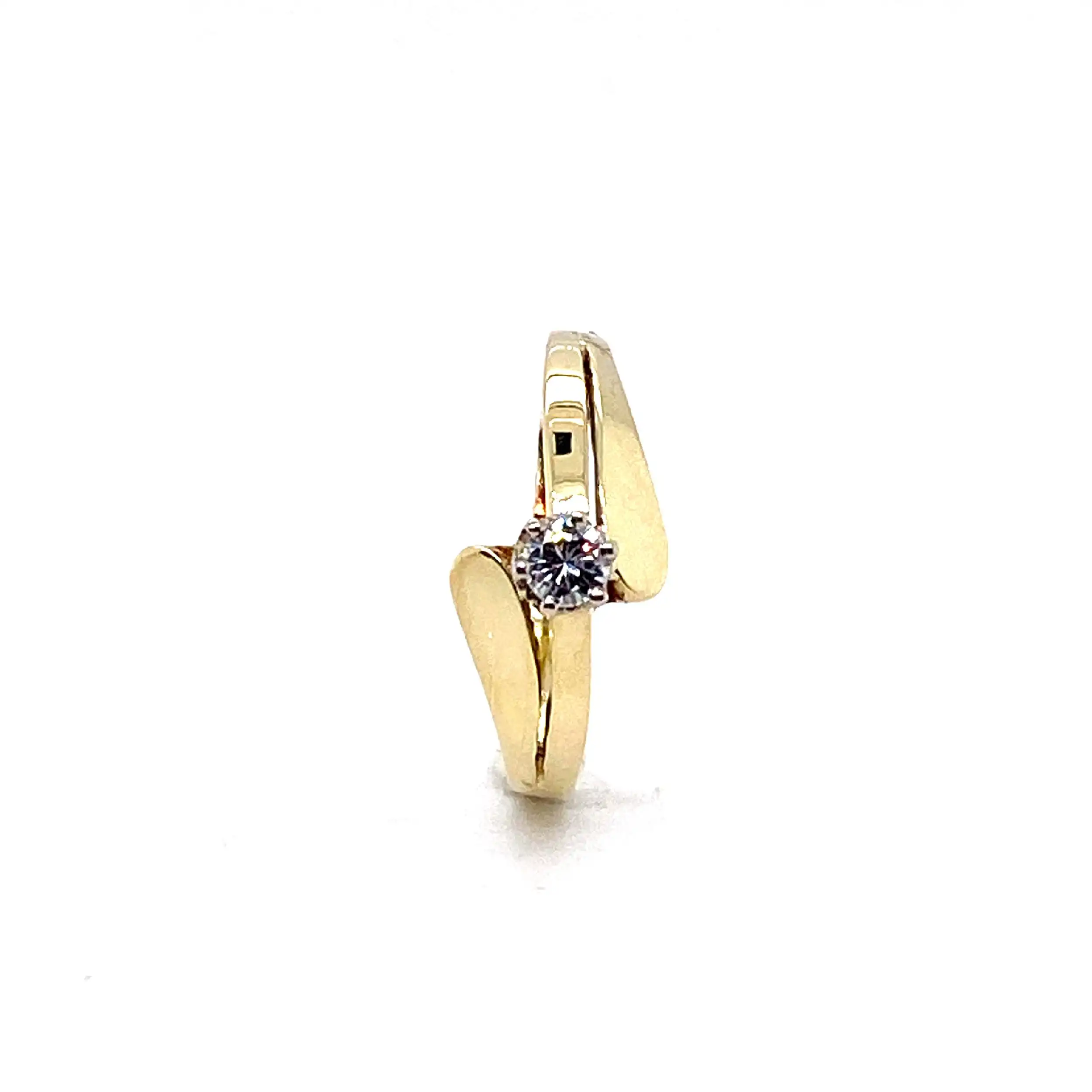 Ring Gelbgold mit Brillant Ring Gelbgold mit Brillant