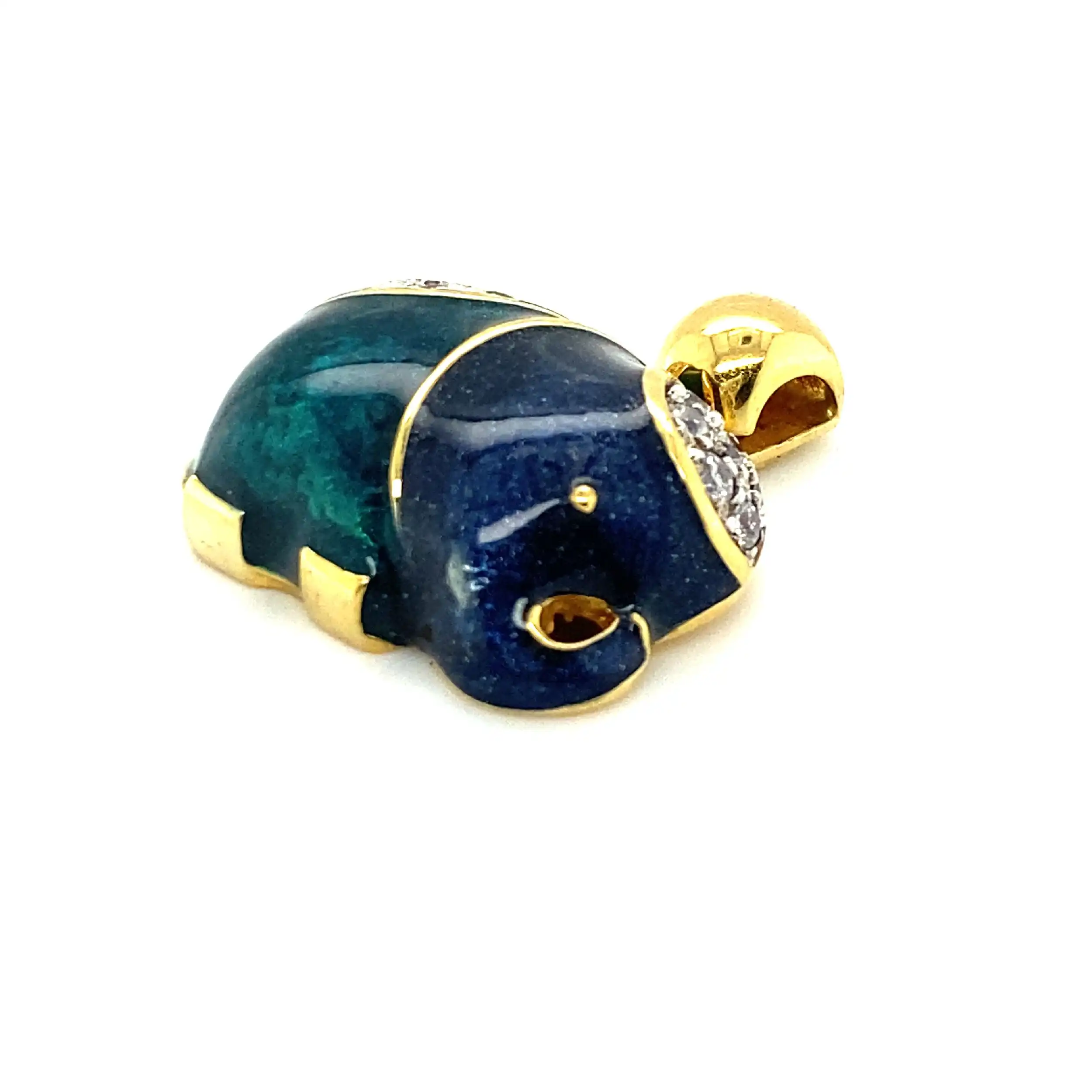 Anhänger/Clip Gelbgold Elefant mit Zirkonia Anhänger/Clip Gelbgold Elefant mit Zirkonia