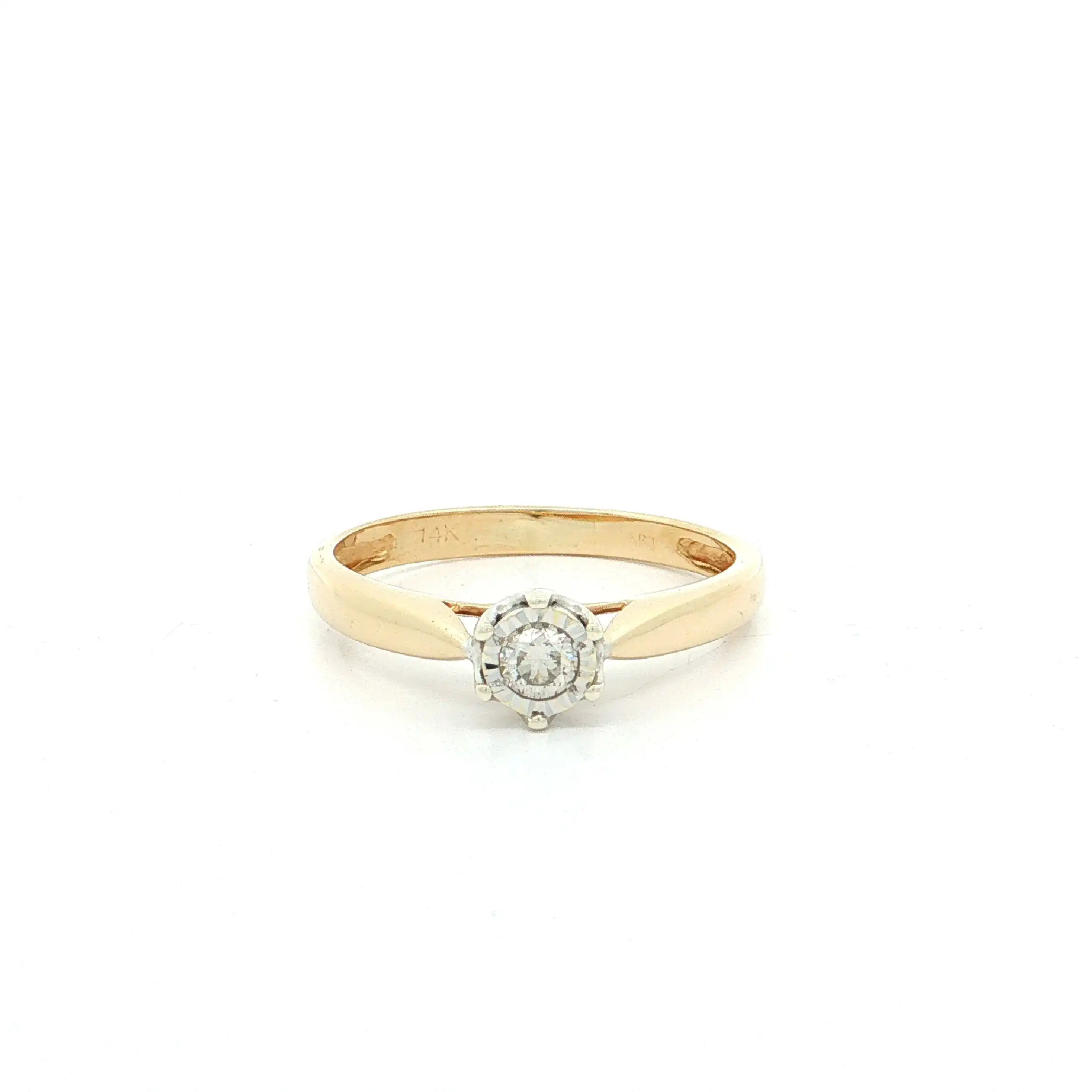 Ring Bicolor mit Brillant