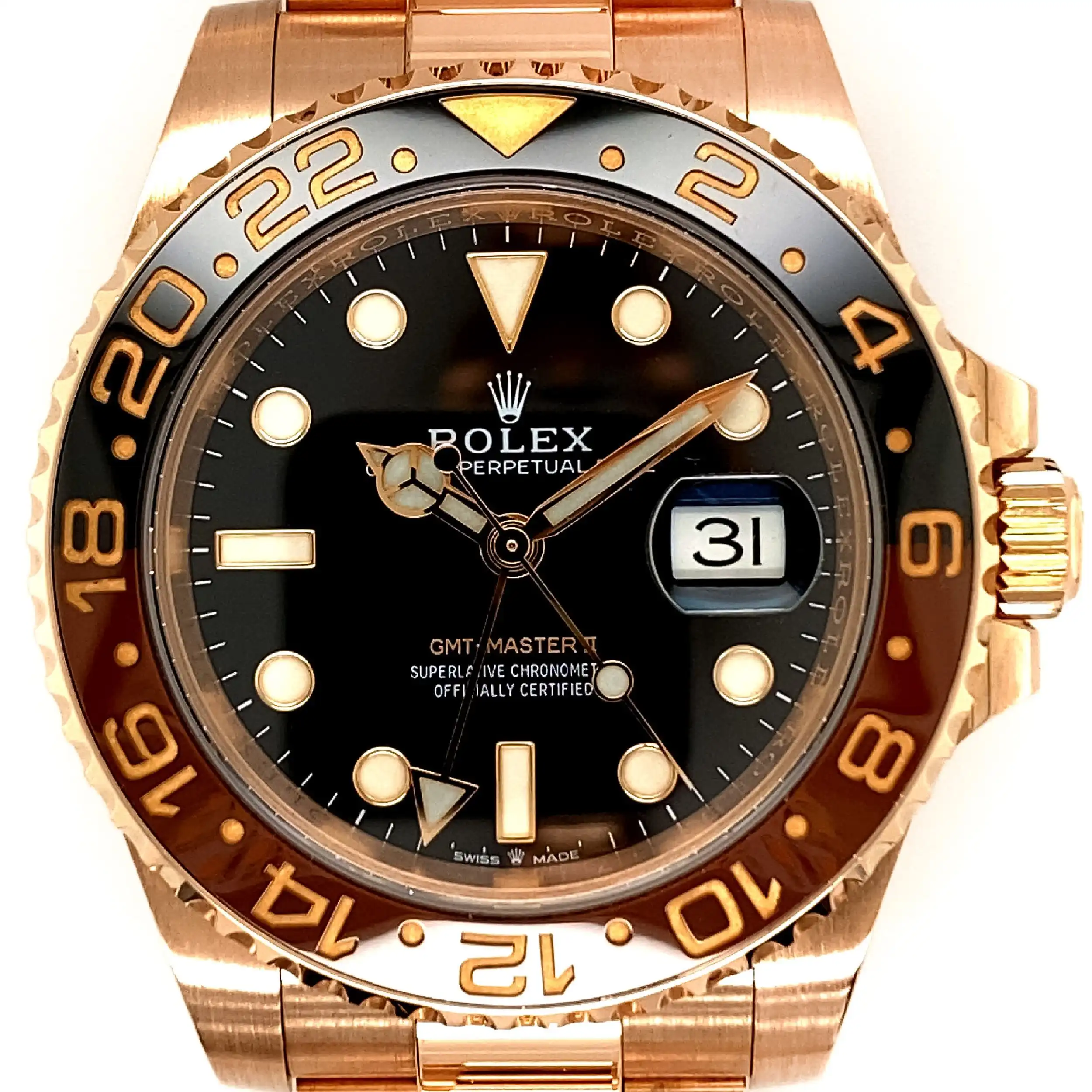 Herrenuhr Rolex GMT Master II -Rootbeer- Everose-Gold Herrenuhr Rolex GMT Master II -Rootbeer- Everose-Gold