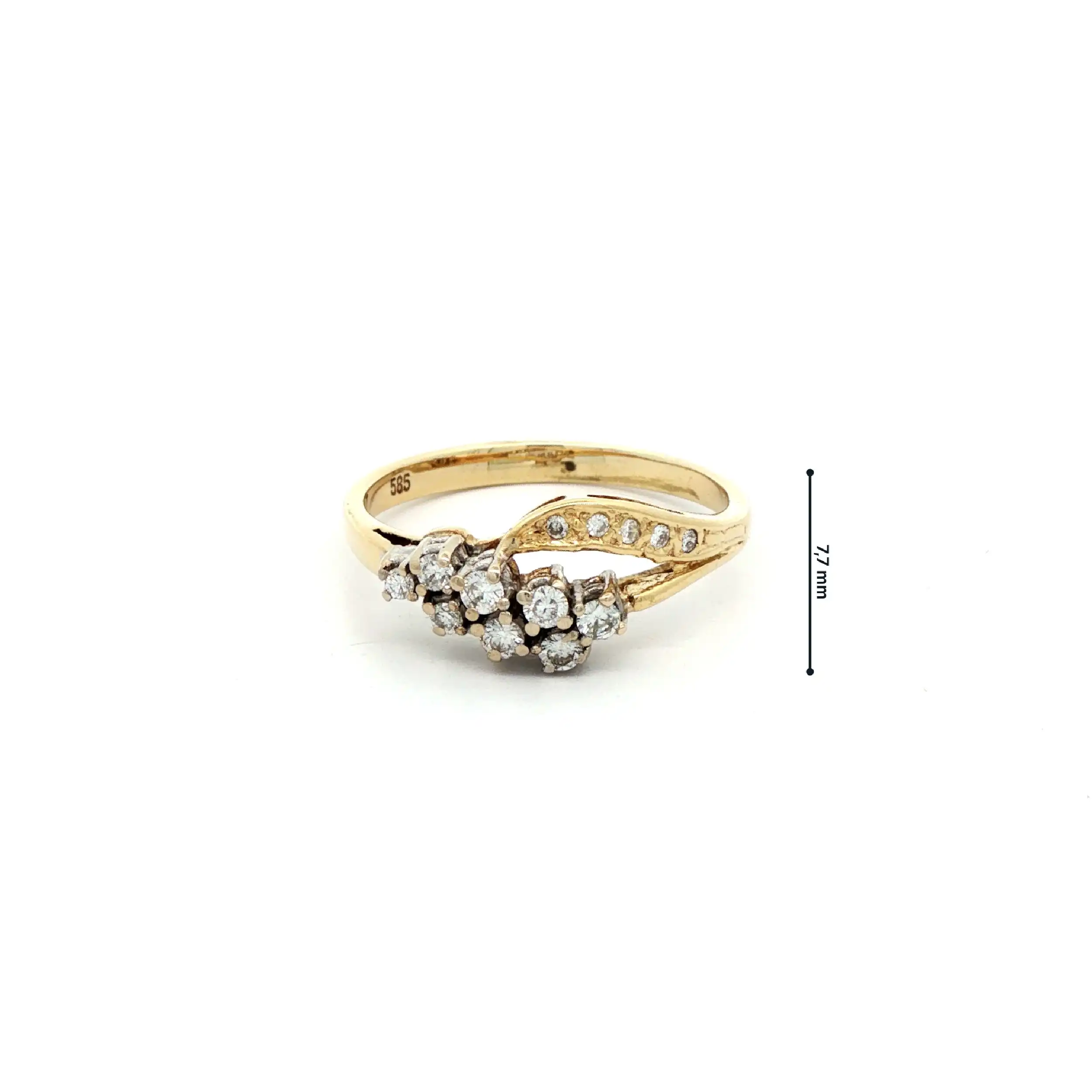 Ring Bicolor mit Brillanten