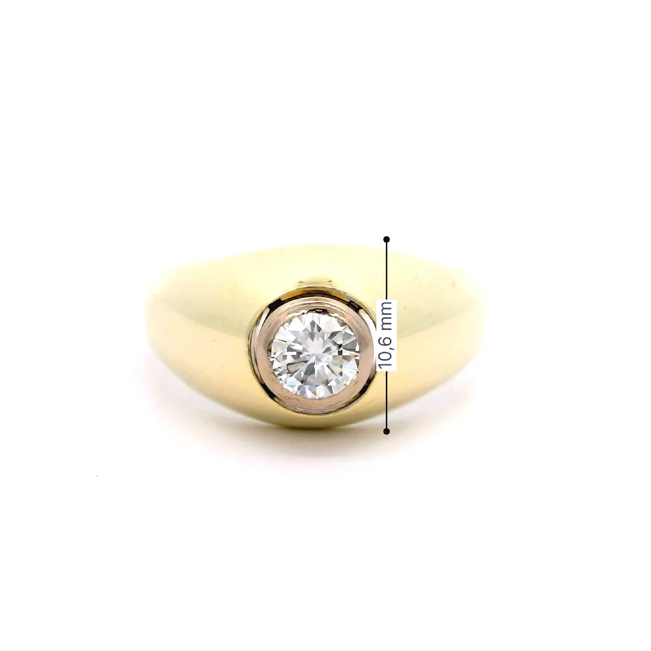 Ring Gelbgold mit Brillant Ring Gelbgold mit Brillant