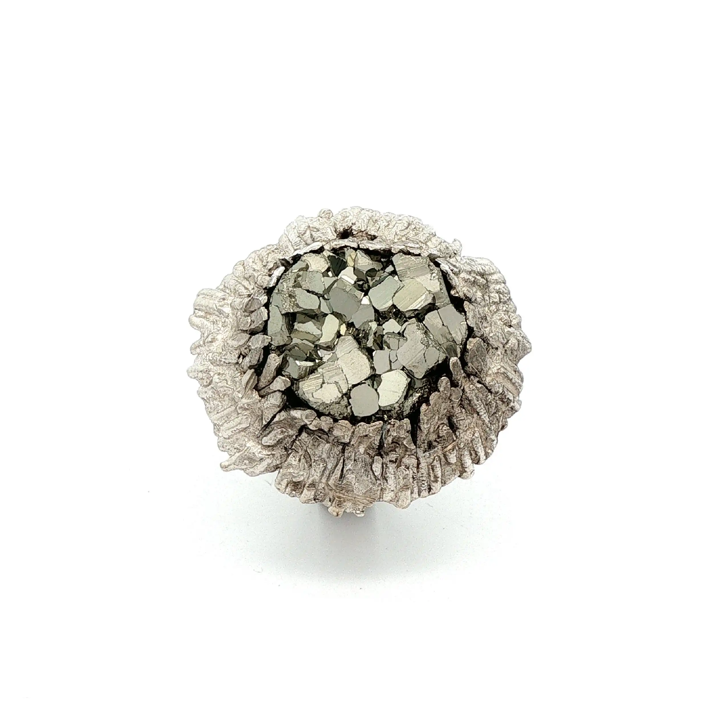 Ring Silber mit Pyrit