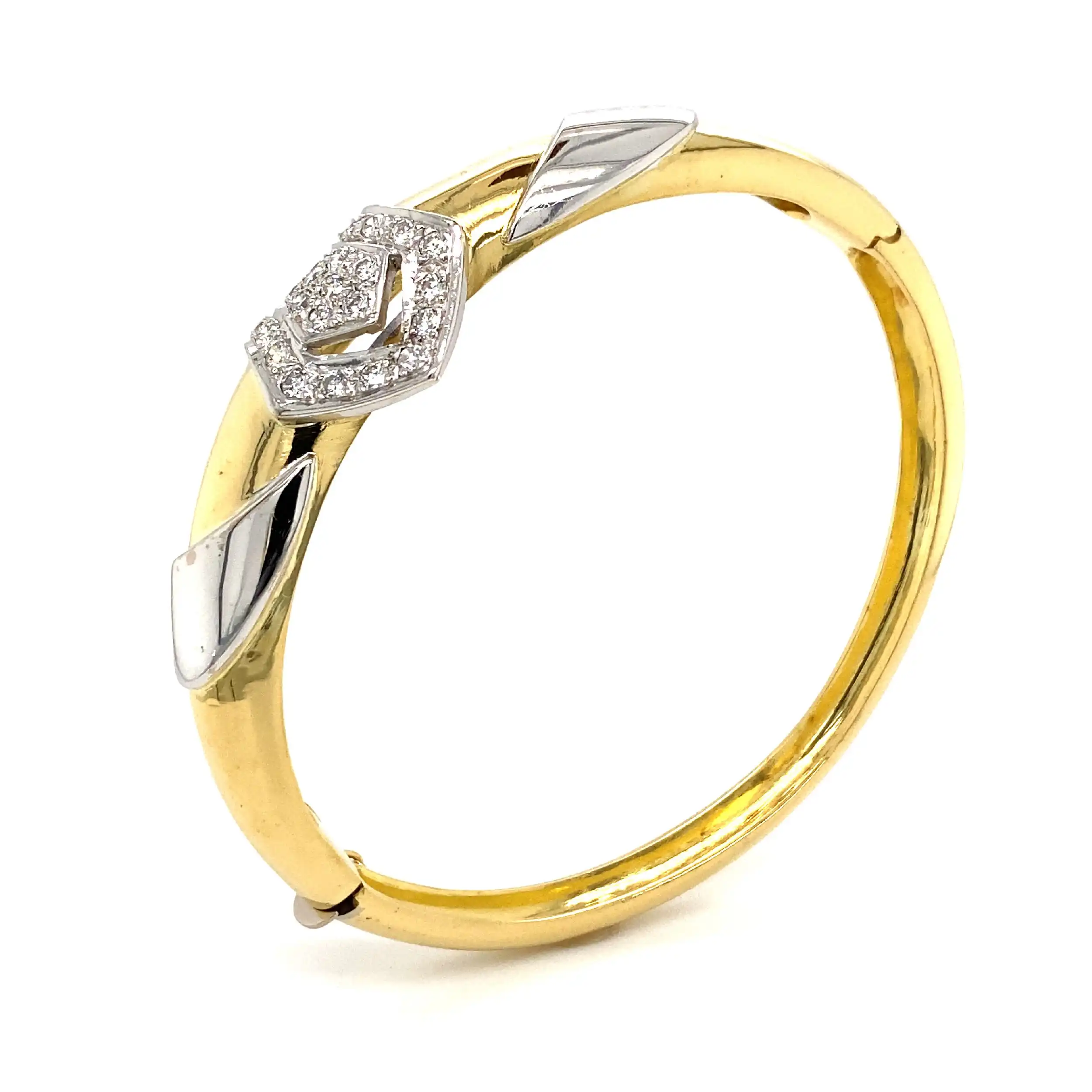 Armreif Bicolor mit Brillanten