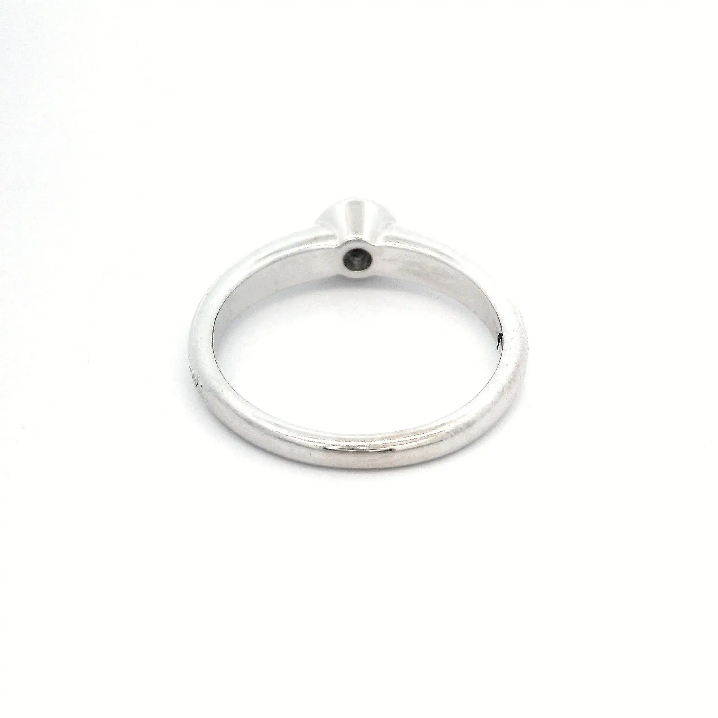 Ring Weißgold Christ, graviert mit 0,15ct Ring Weißgold Christ, graviert mit 0,15ct