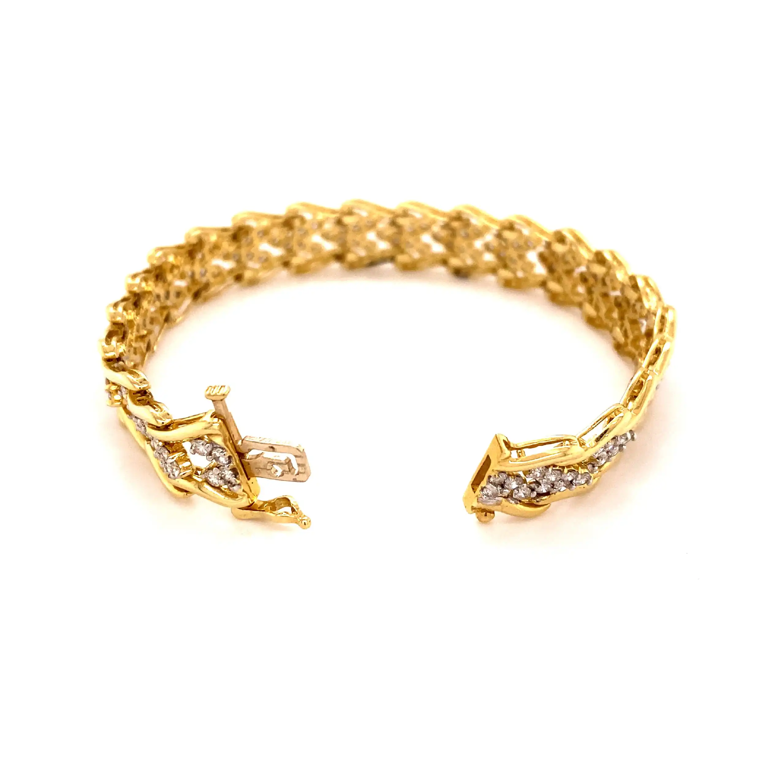 Armband Bicolor mit Brillanten Armband Bicolor mit Brillanten