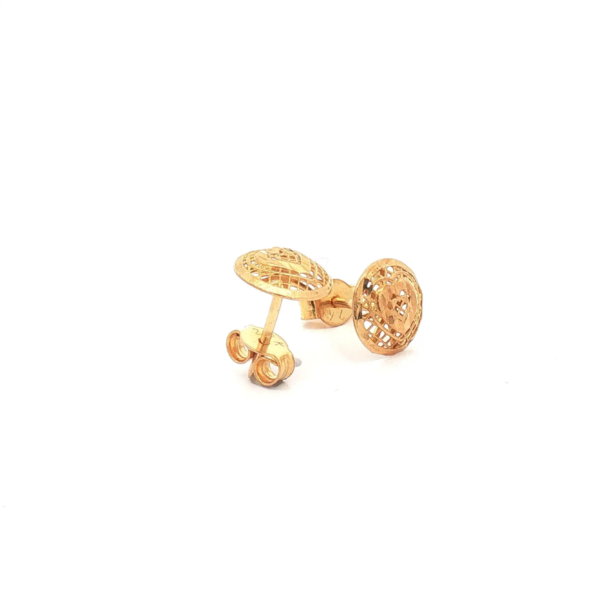 Ohrstecker Gelbgold mit Herzform Ohrstecker Gelbgold mit Herzform
